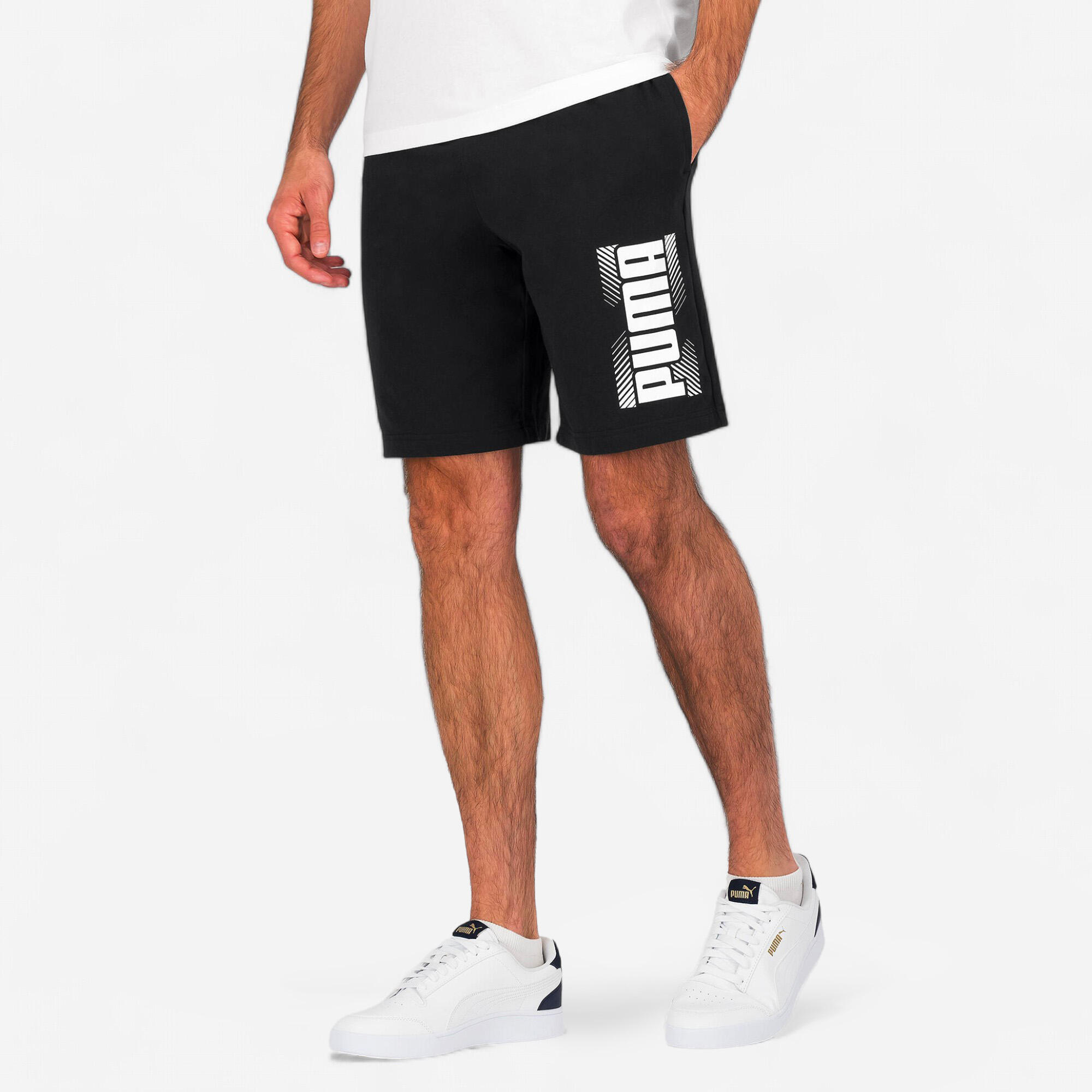 Men's Cotton Fitness Shorts - Black