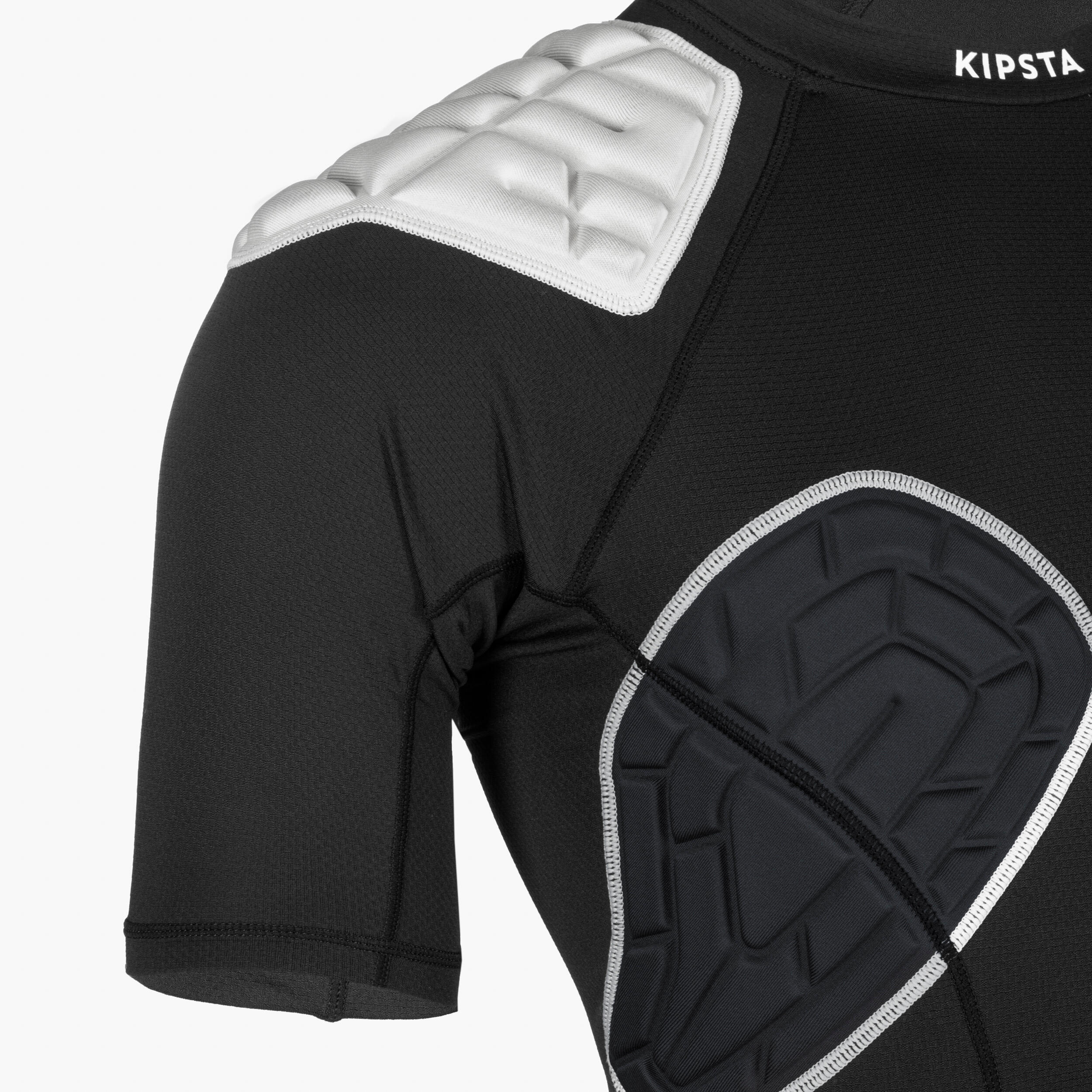 Women's Rugby Shoulder Pad R500 - Black/White