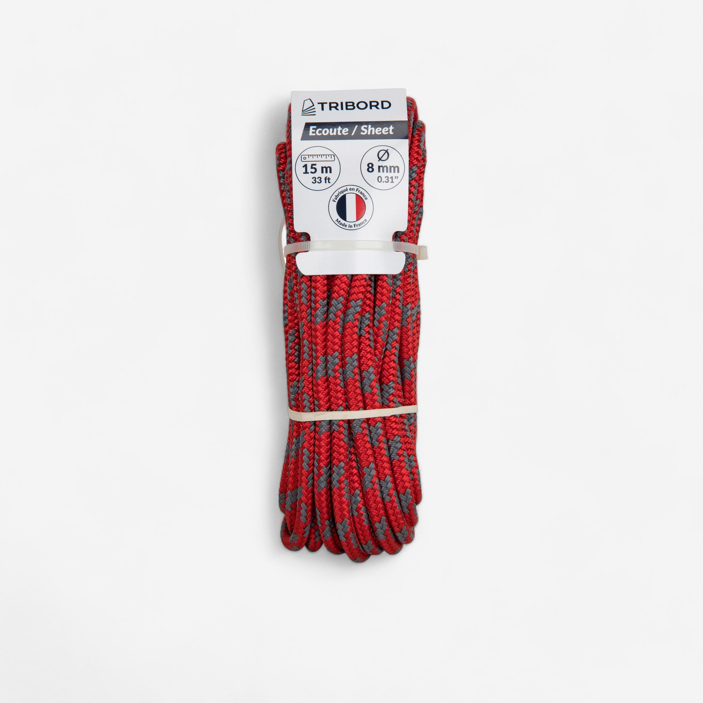 Sailing Sheet 8 mm x 15 m - Red