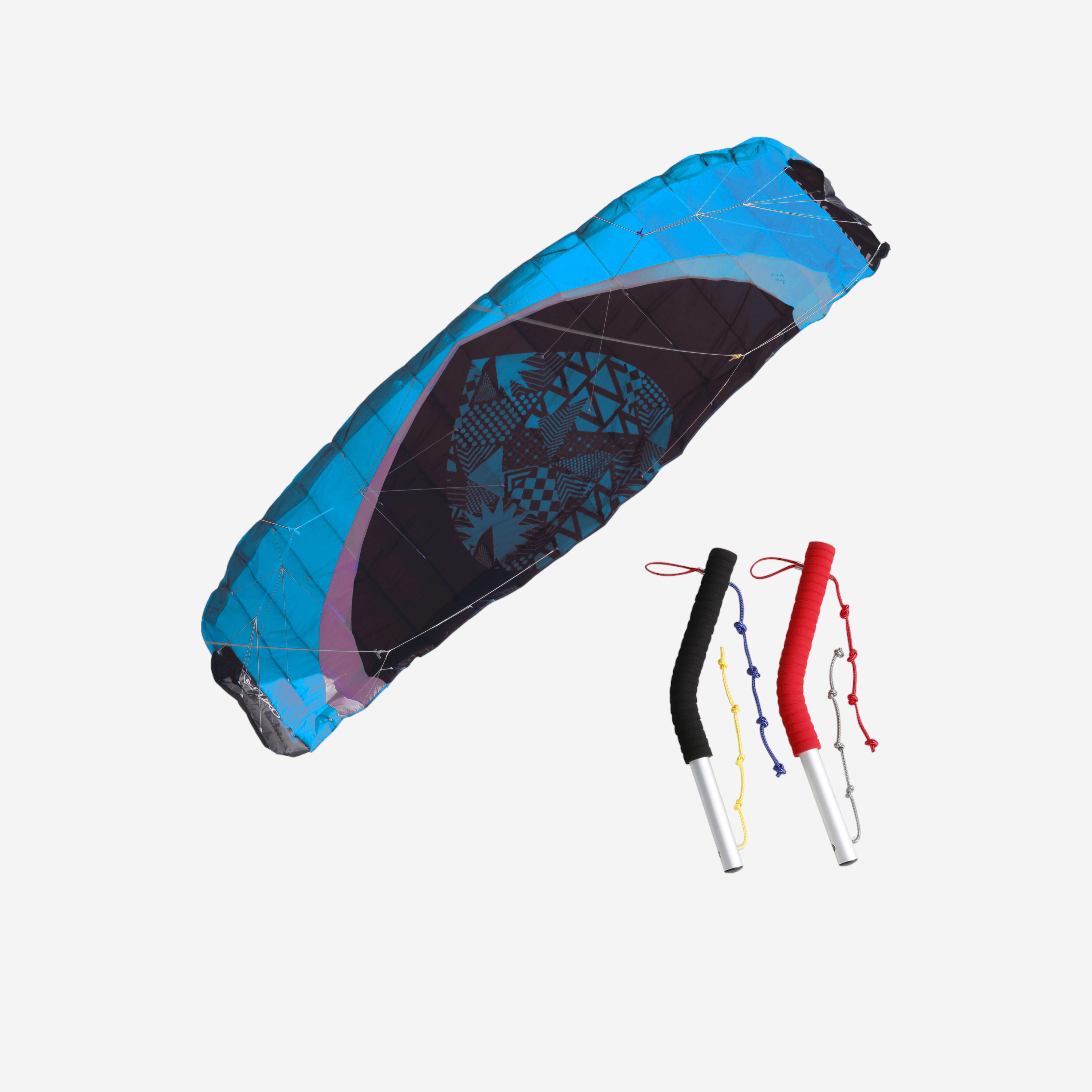 Zeruko Traction Kite 2.5 m2 + Steering Handles - Blue
