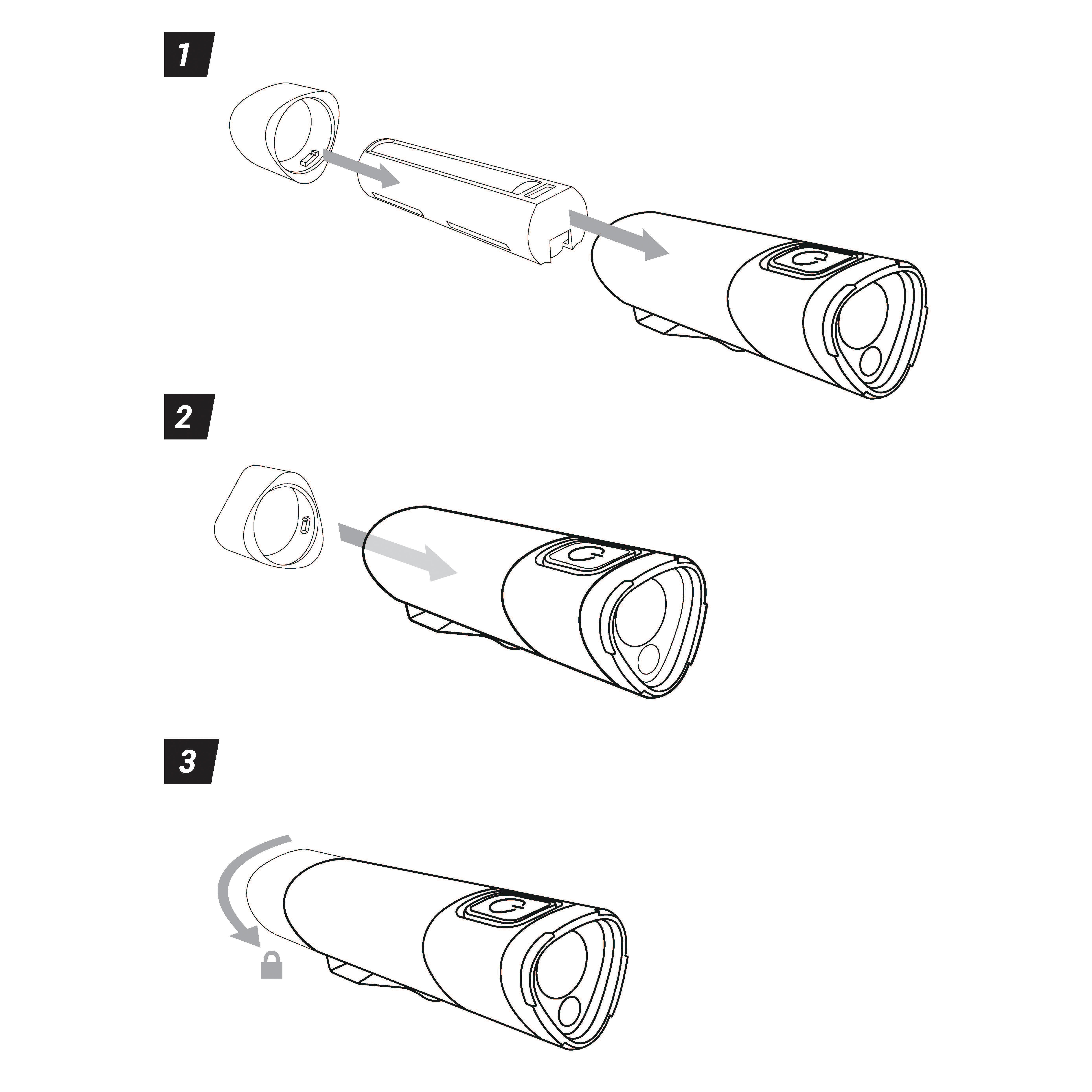 Replacement battery cover for TL900 USB torch