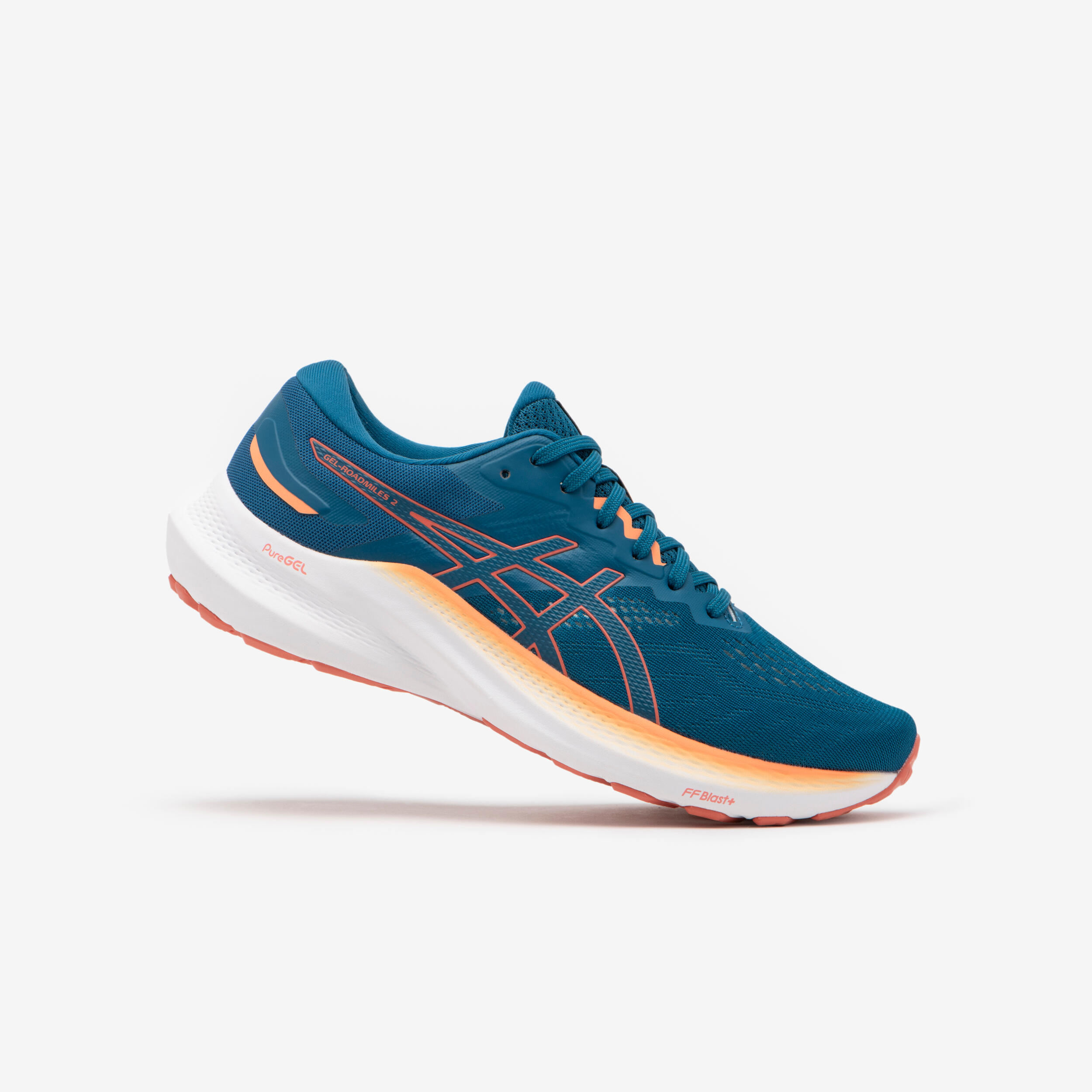 ASICS GEL ROADMILES 2 WOMEN'S RUNNING SHOES - MIDNIGHT BLUE/CORAL