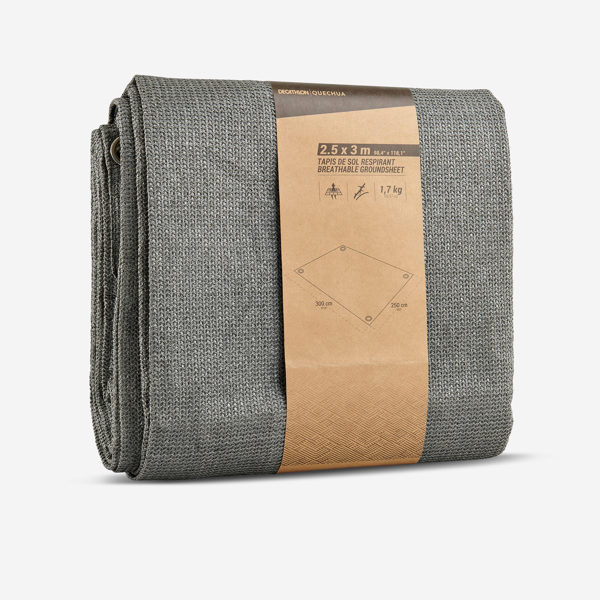 BREATHABLE GROUNDSHEET FOR TENTS AND CAMPING TRIPS   3 x 2.5 METRES