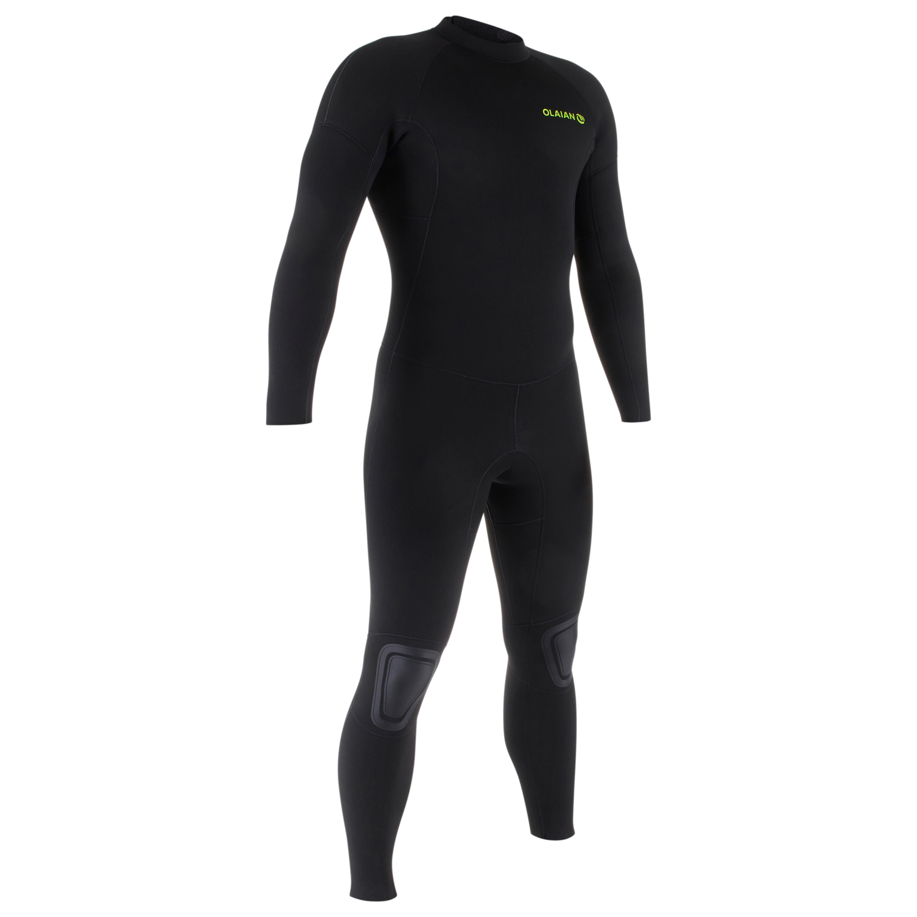 Men's Surfing 4/3 mm Neoprene Wetsuit 100 - Black