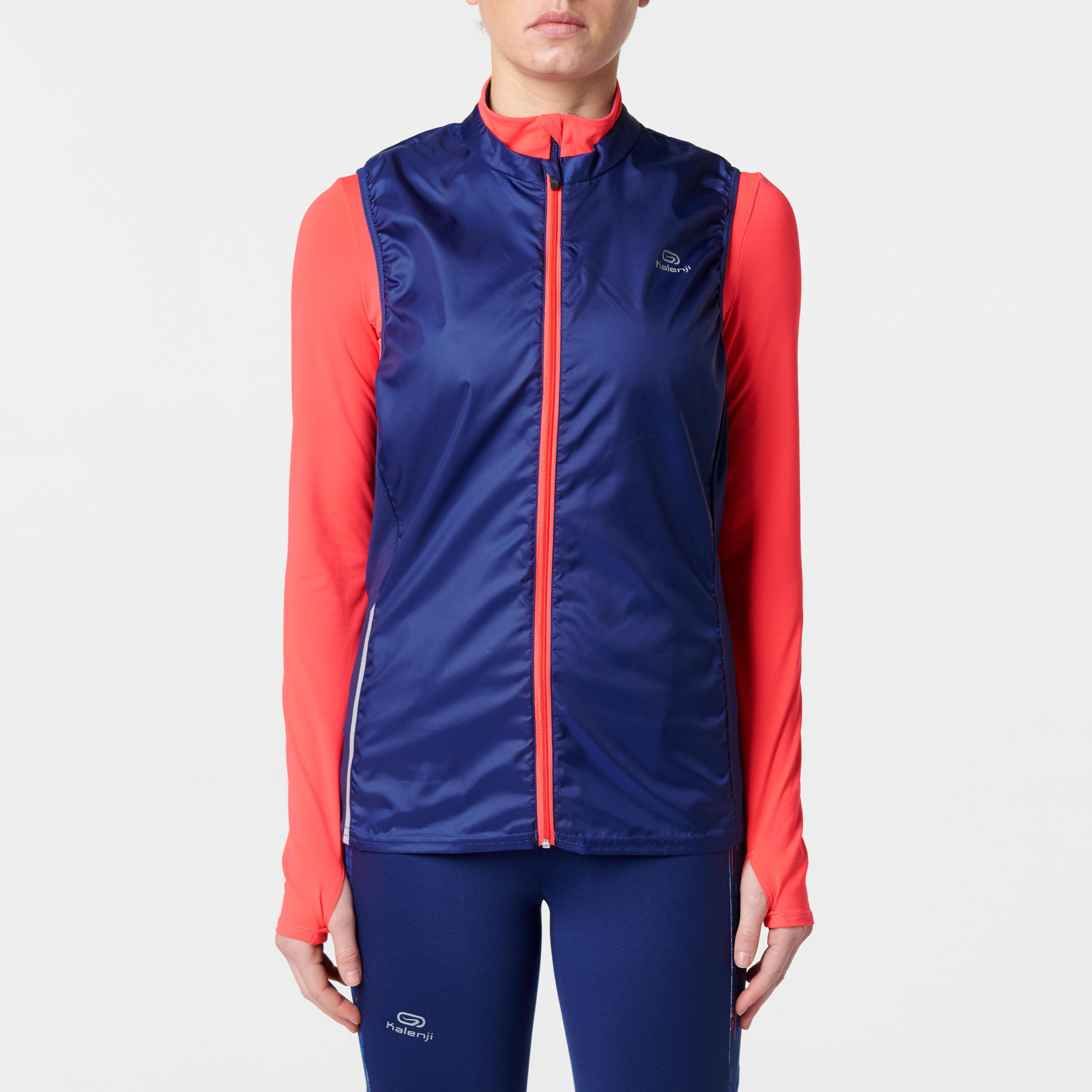 RUN WIND WOMEN'S SLEEVELESS GILET - CORAL