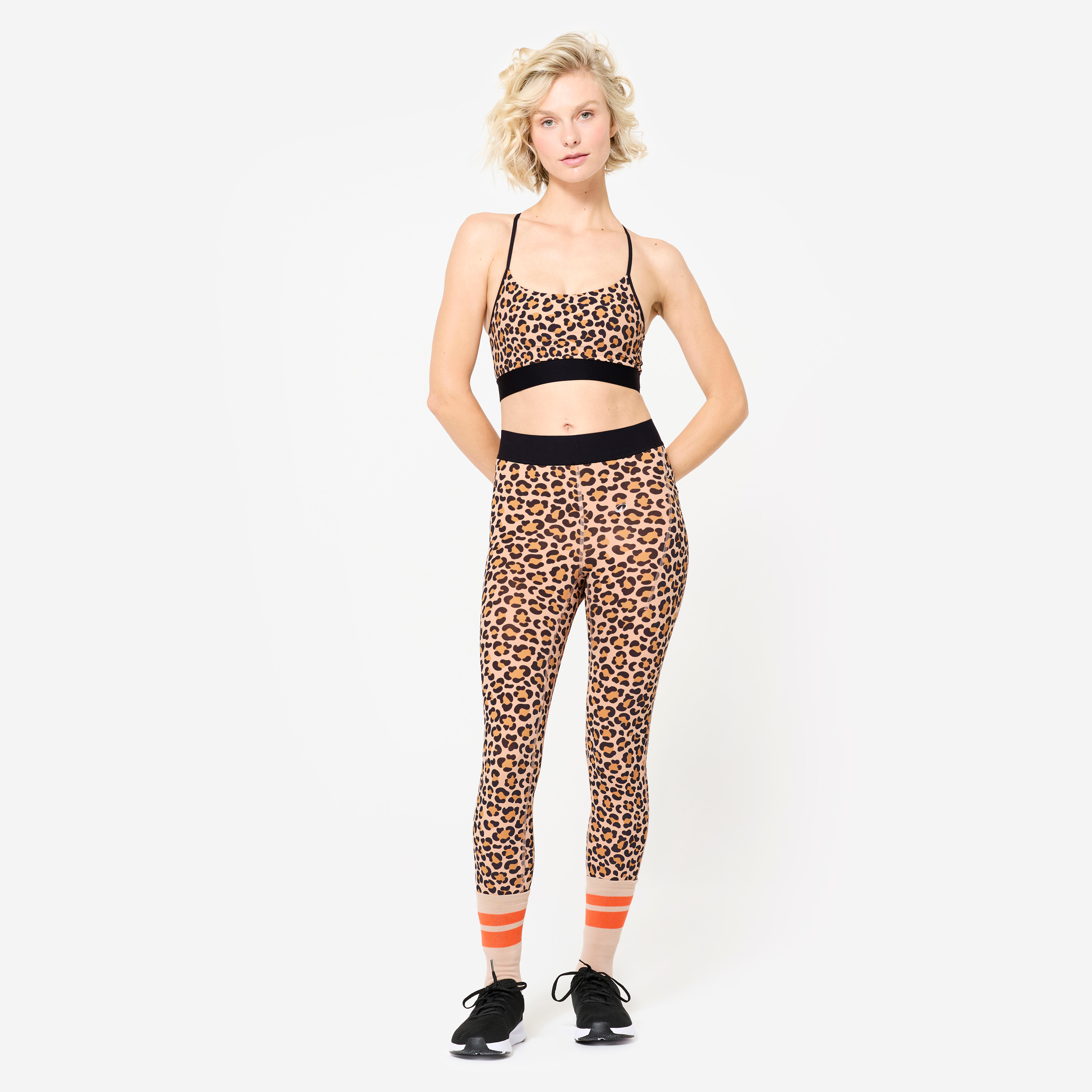 Women's Training Leggings - Leopard Print