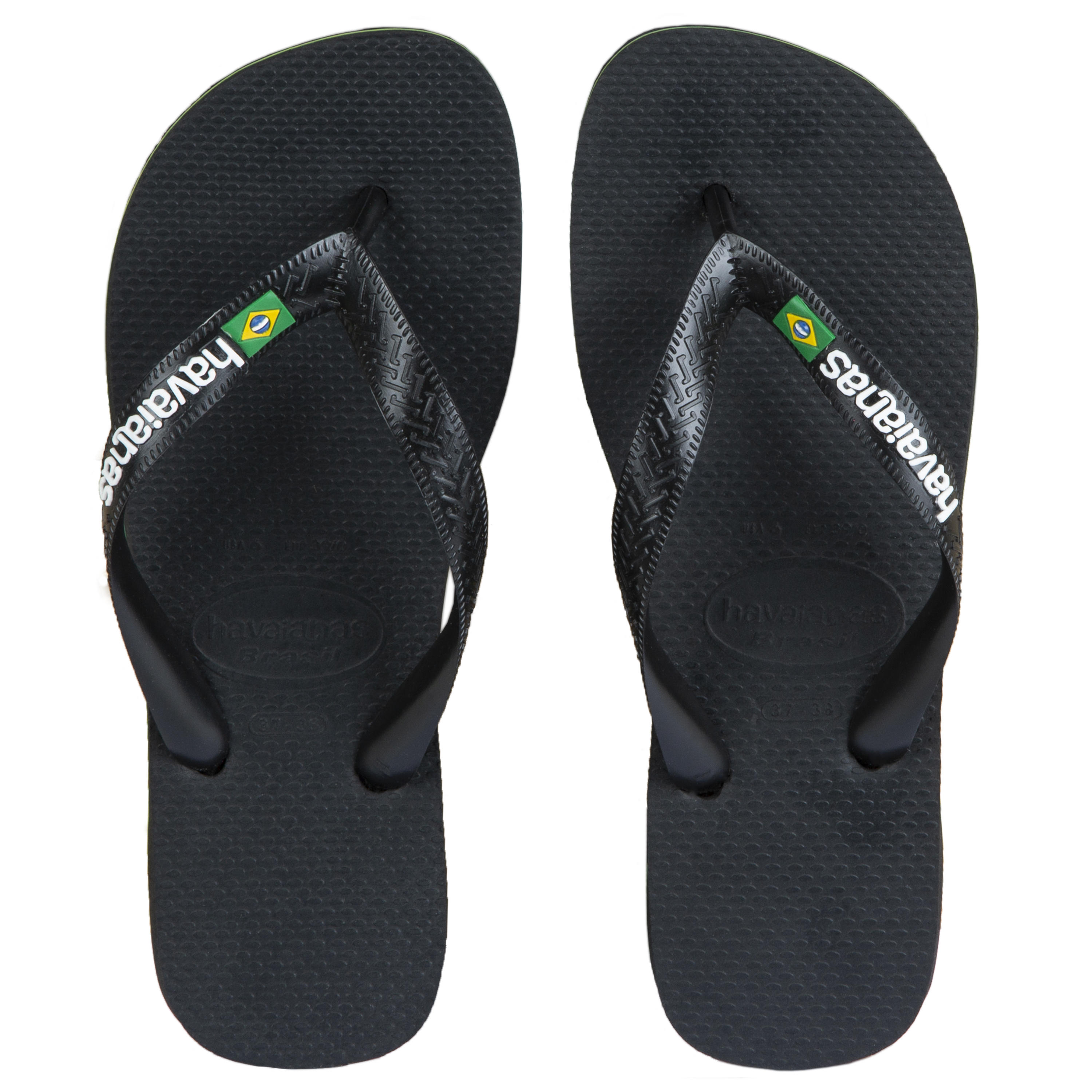 MEN'S FLIP-FLOPS HAVAIANAS BRAZIL Logo Black