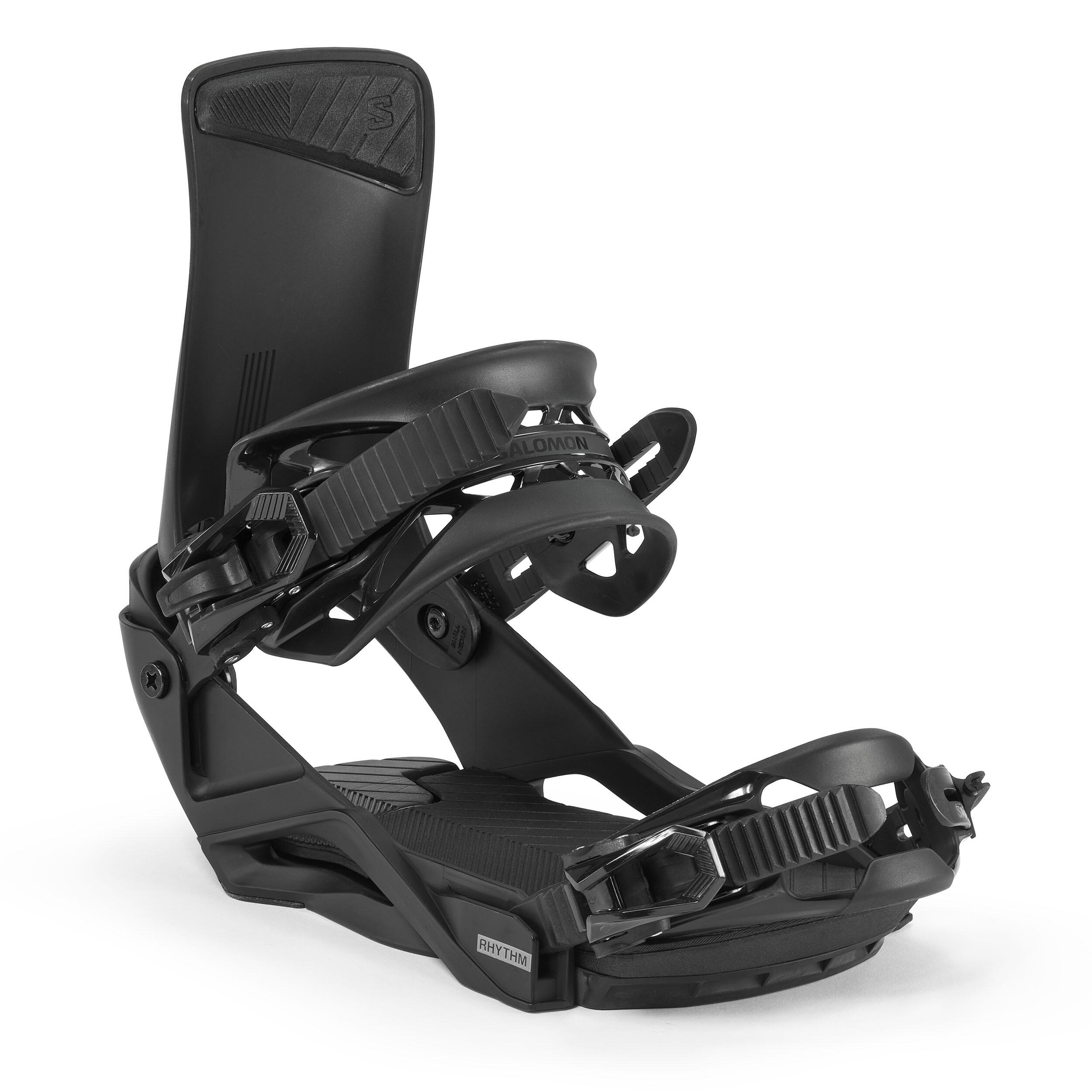 Men's and Women's All-Mountain/Freestyle Snowboard Bindings - RHYTHM Black