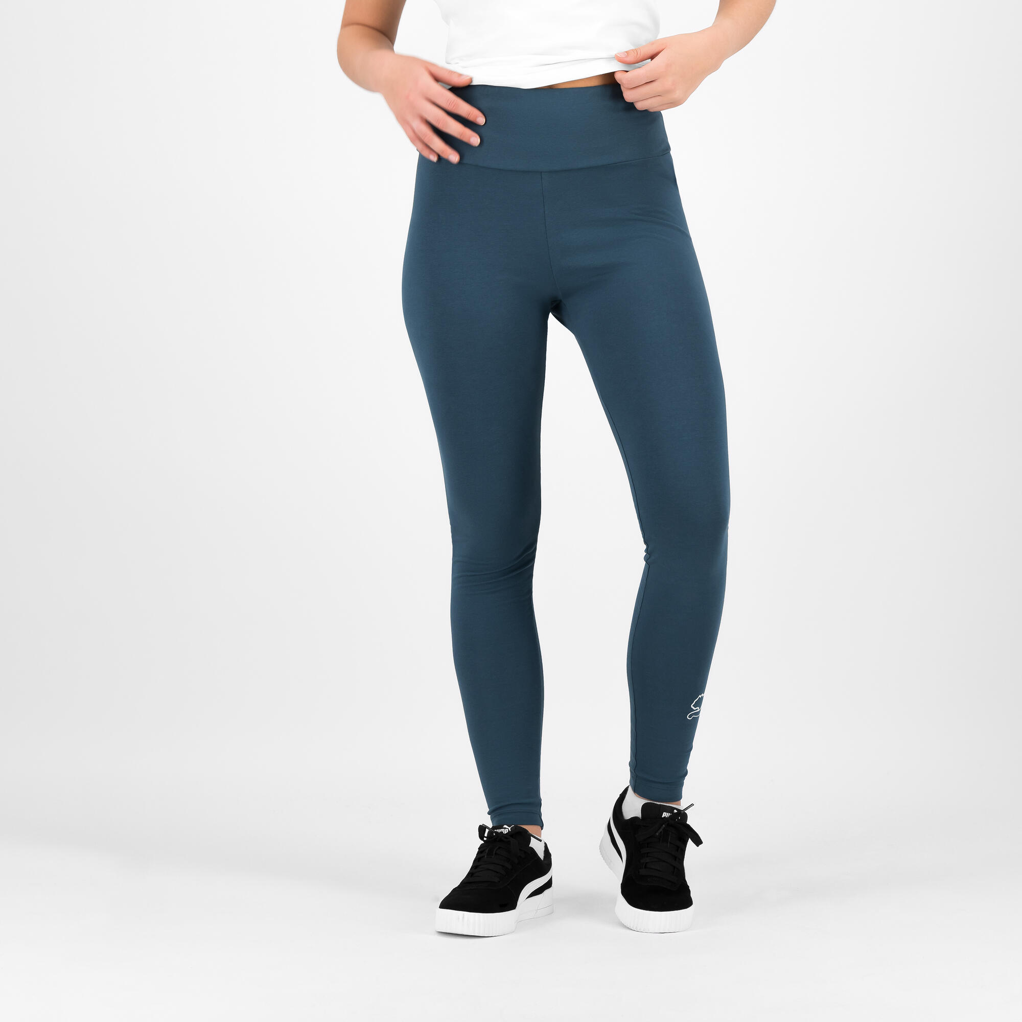 Women's Leggings - Blue/Grey