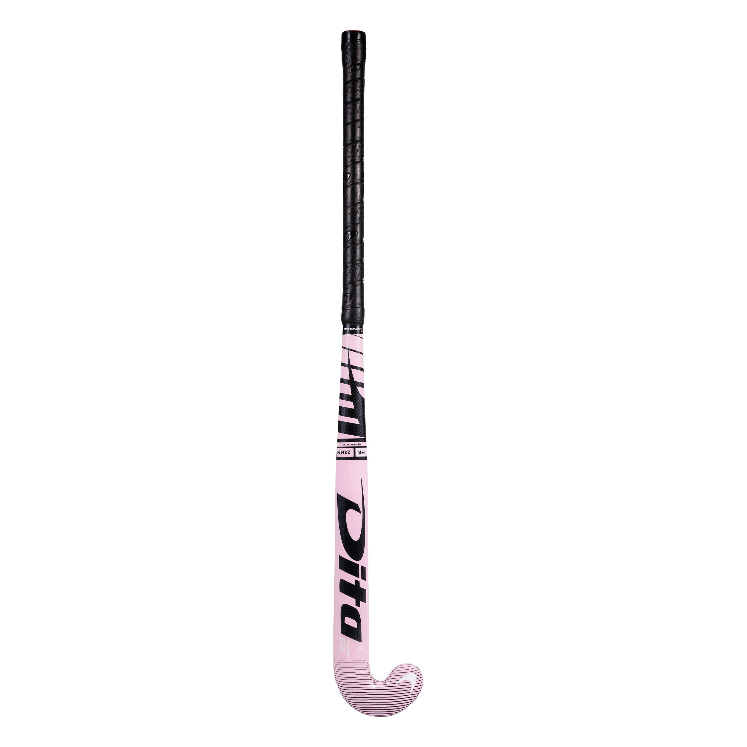 Youth Mid Bow Field Hockey Stick 20% Carbon FiberTec C20 - Pink