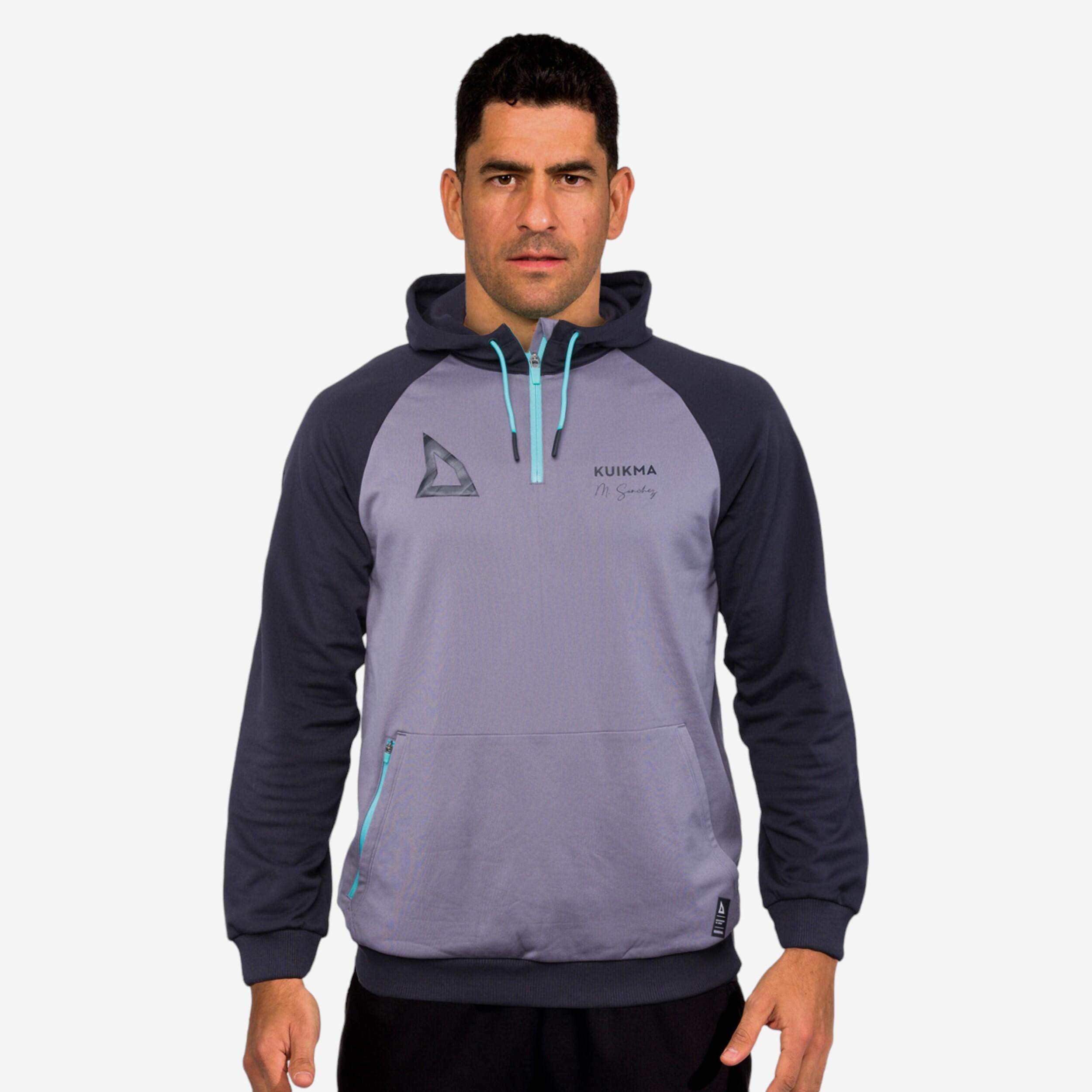 Men's Padel Technical Hoodie Pro Maxi Sanchez - Black/Green