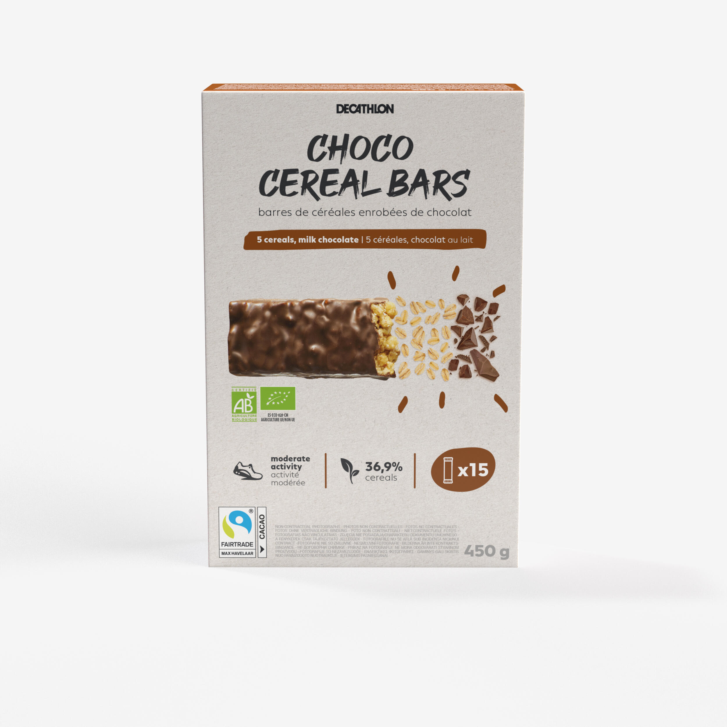 Coated Bio Chocolate cereal bar x15