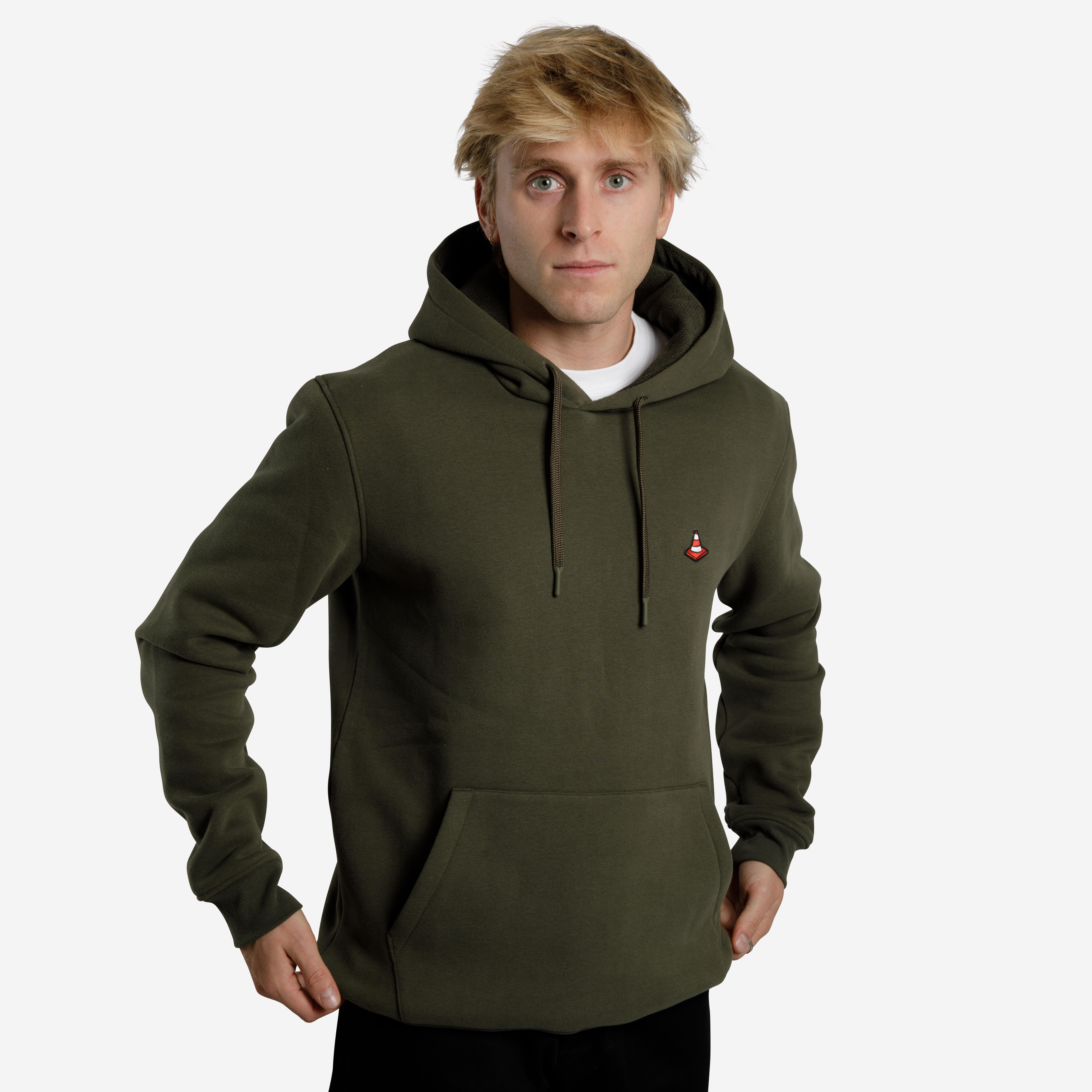 Skateboard Sweatshirt HD500 Robust- Khaki