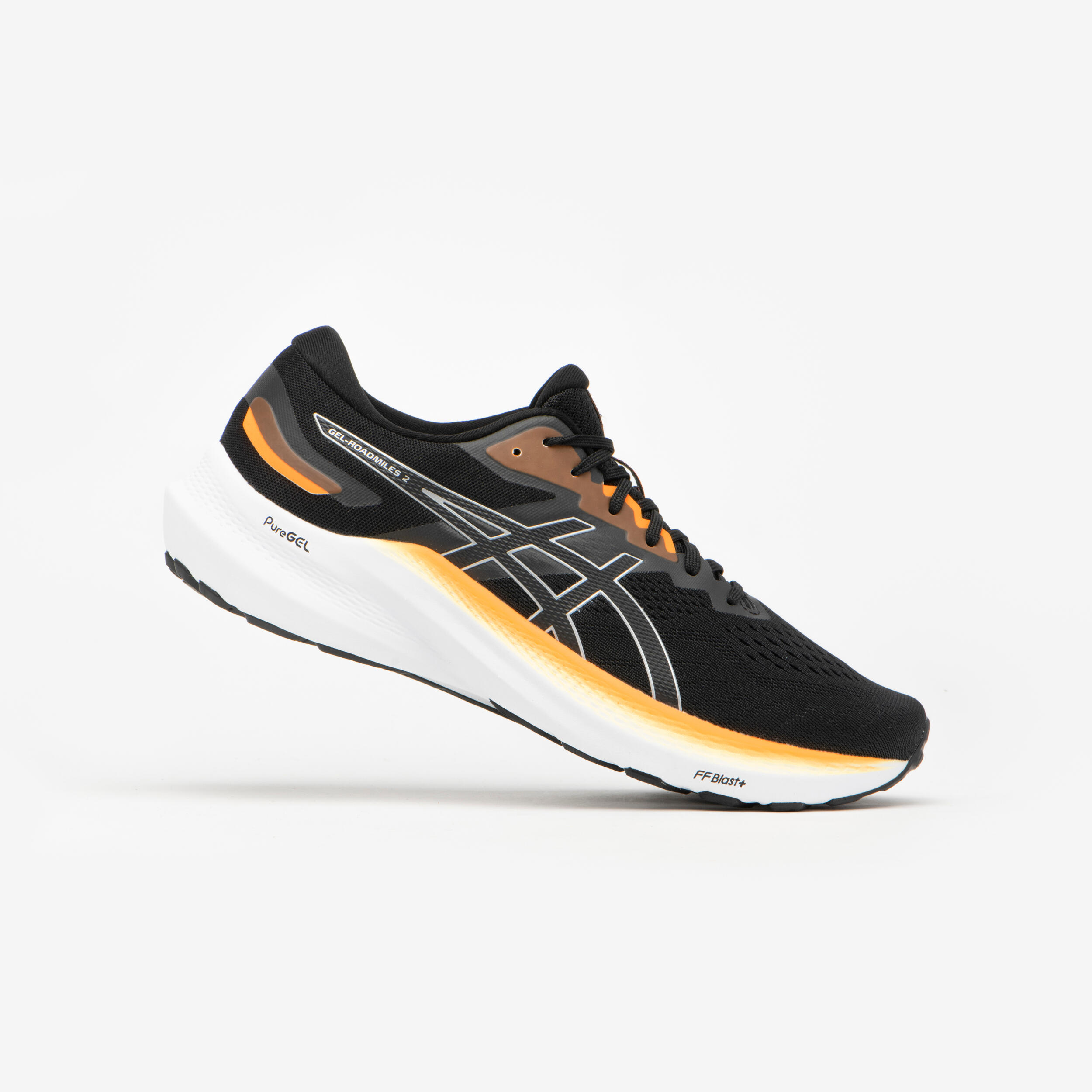 WOMEN'S ASICS GEL-ROADMILES RUNNING SHOES - BLACK ORANGE