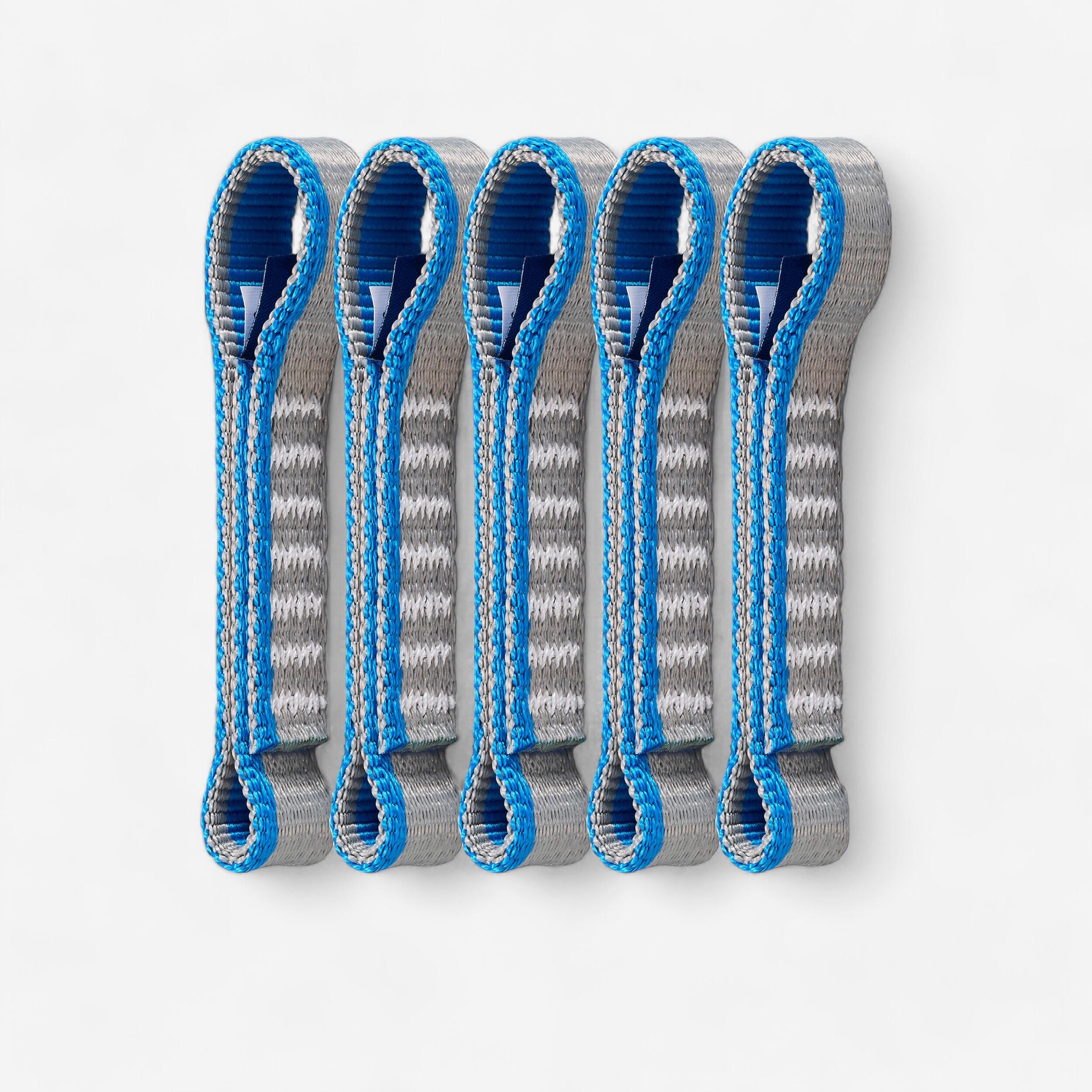 MOUNTAINEERING AND CLIMBING PACK OF 5 STRAPS - Pack strap KLIMB 11 cm x5