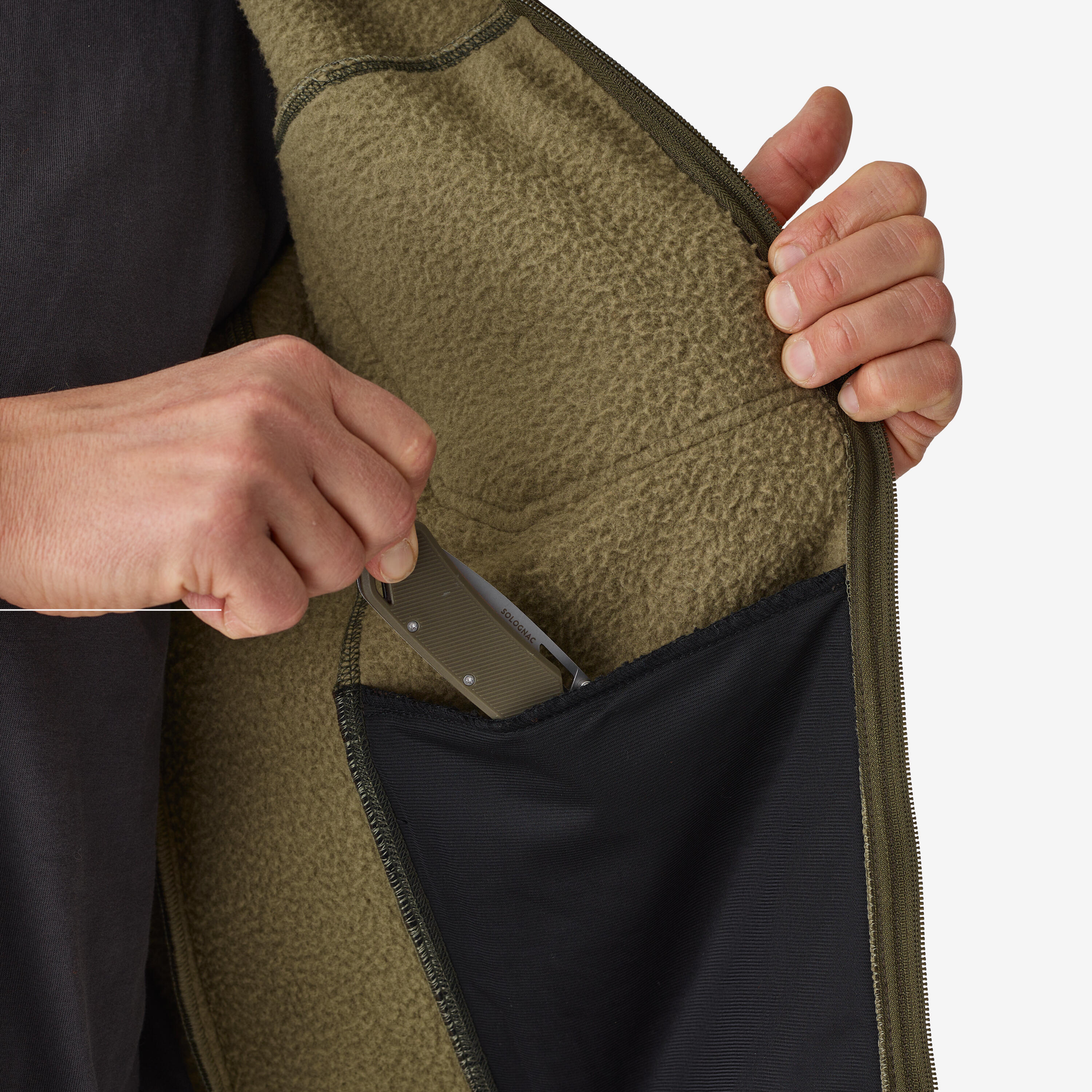 Fleece jacket sherpa