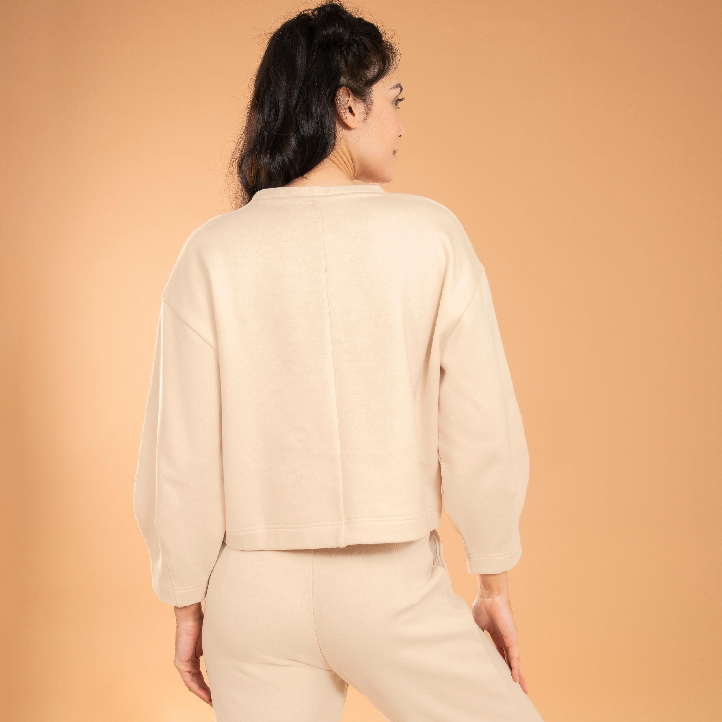 Yoga Warm Ball-Shape Sweatshirt - Beige