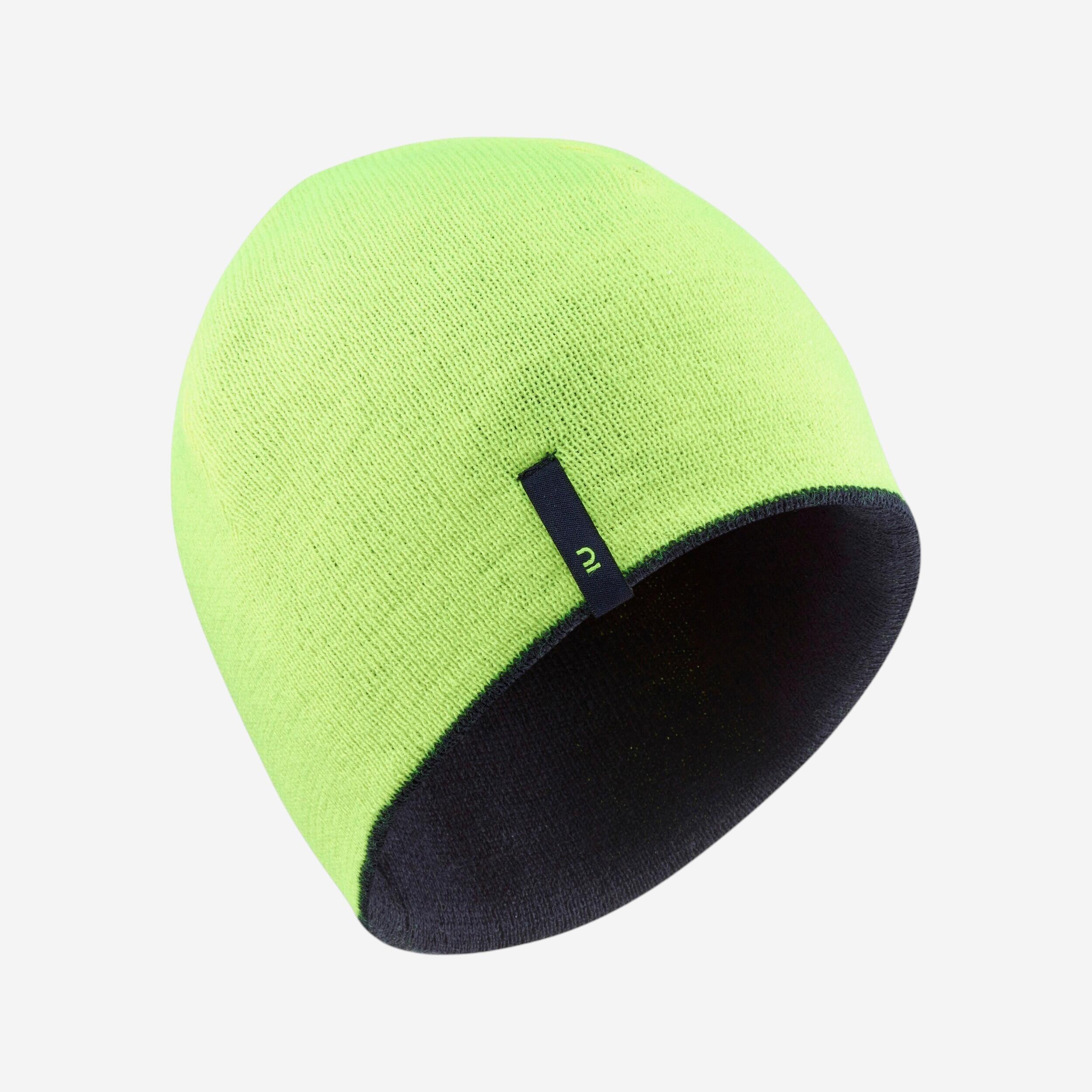 KIDS' REVERSIBLE SKI HAT - YELLOW/BLUE