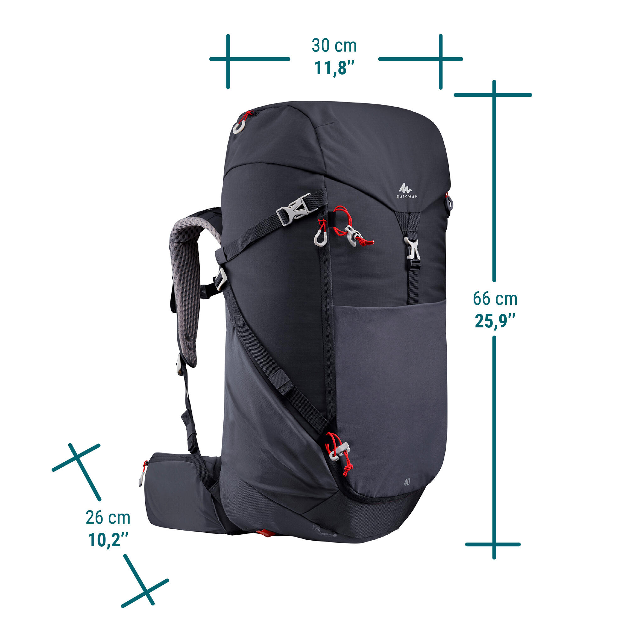 Mountain hiking backpack 40L - MH500