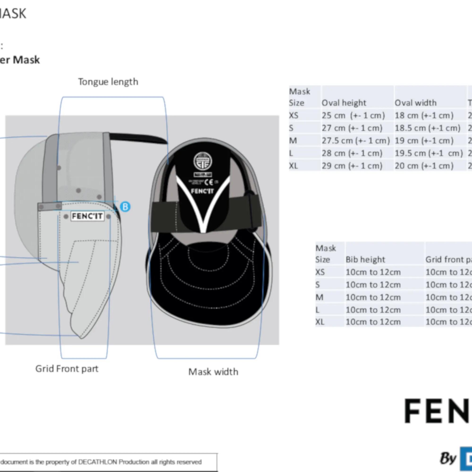 Adult Sabre Mask 1600N