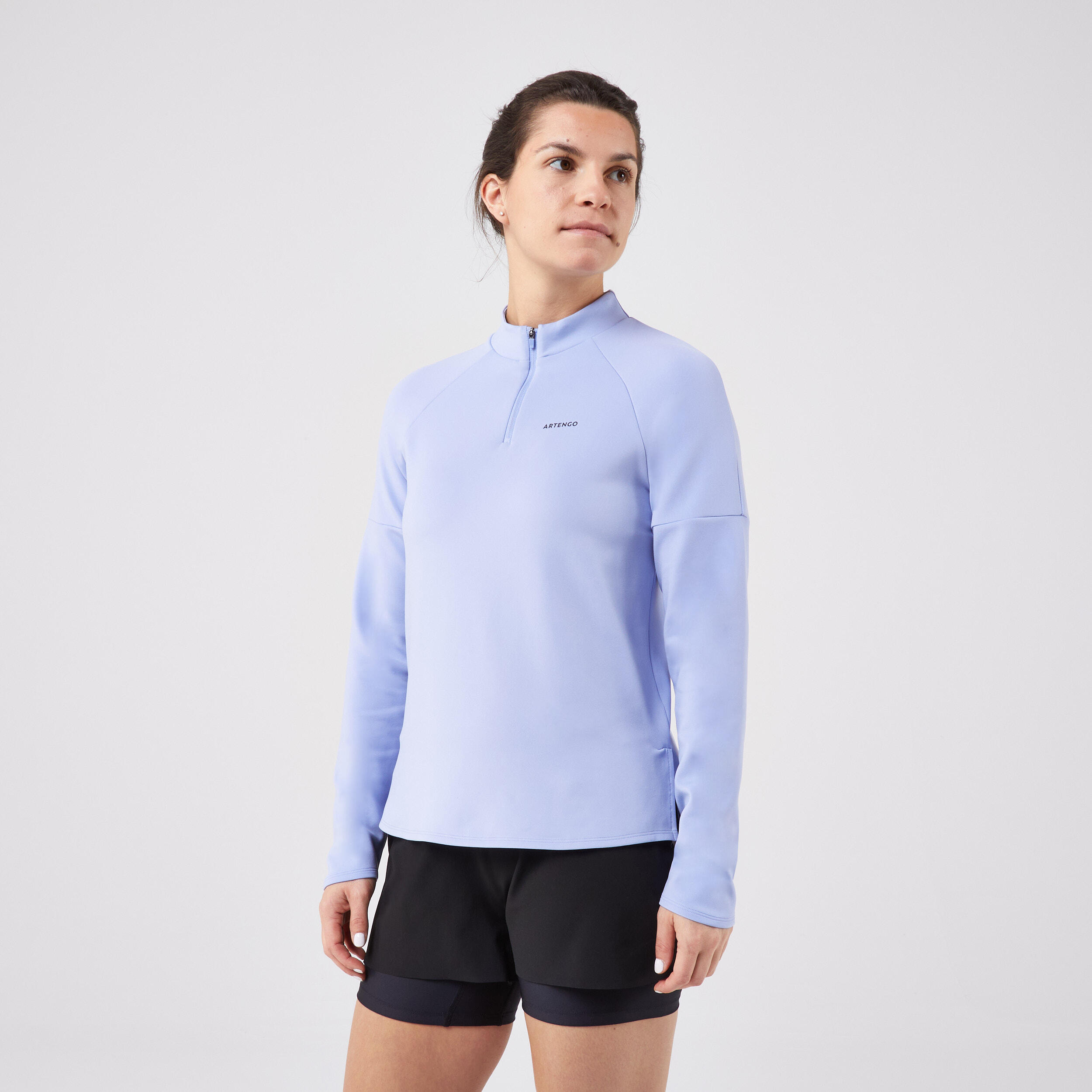Women's Tennis Long-Sleeved T-Shirt Thermic - Lilac