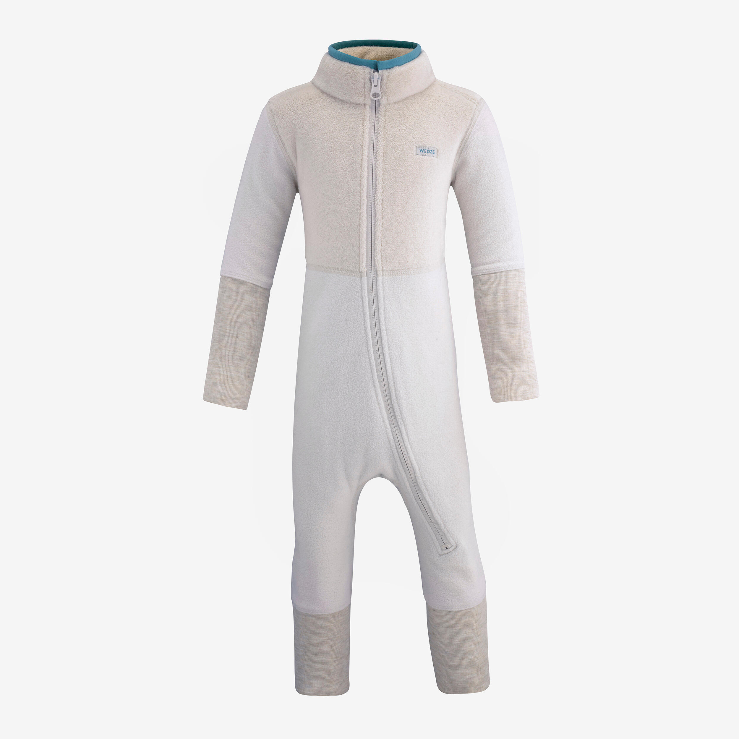 Baby Fleece Ski Suit 500 Midwarm - Grey