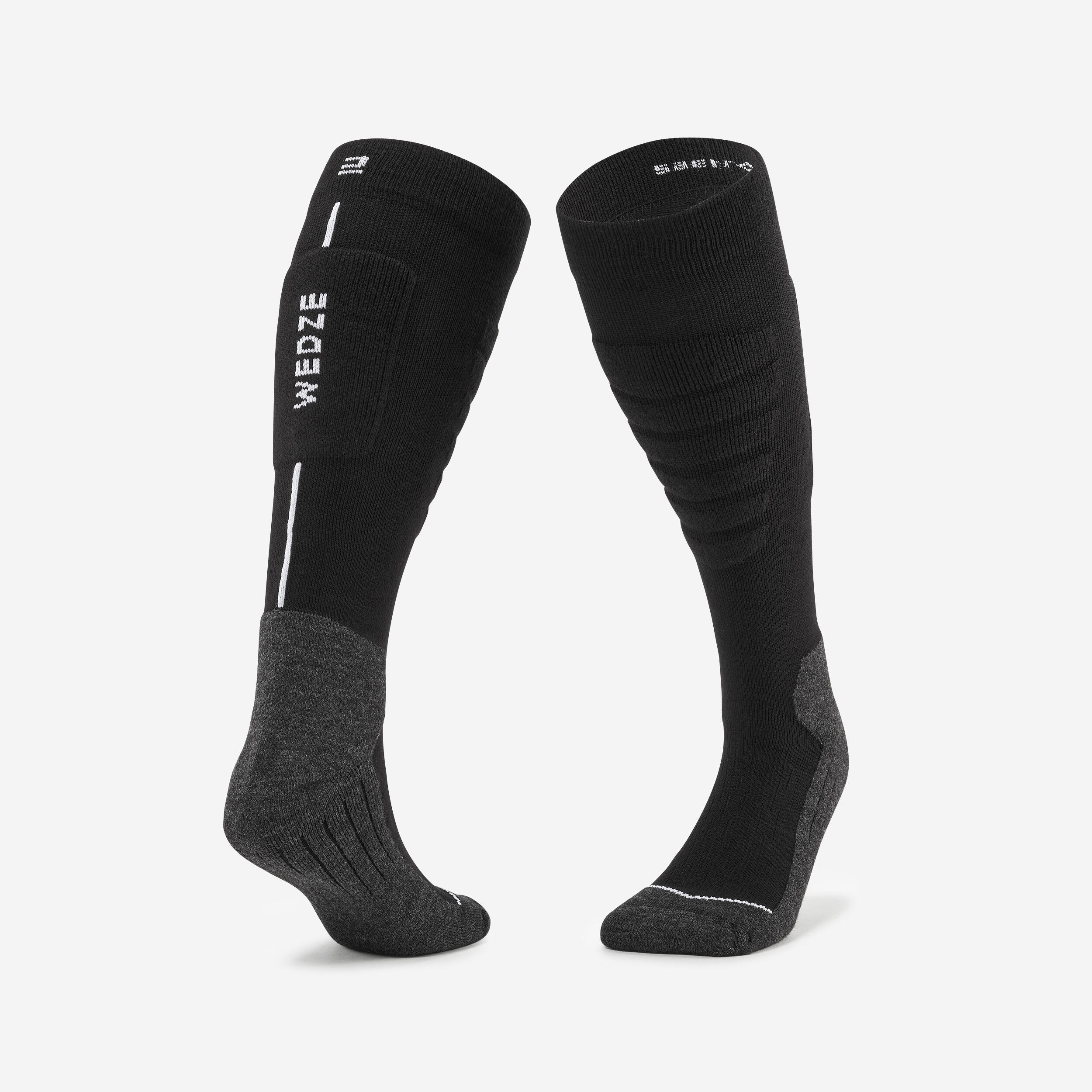 Adult ski and snowboard socks  100 black and grey