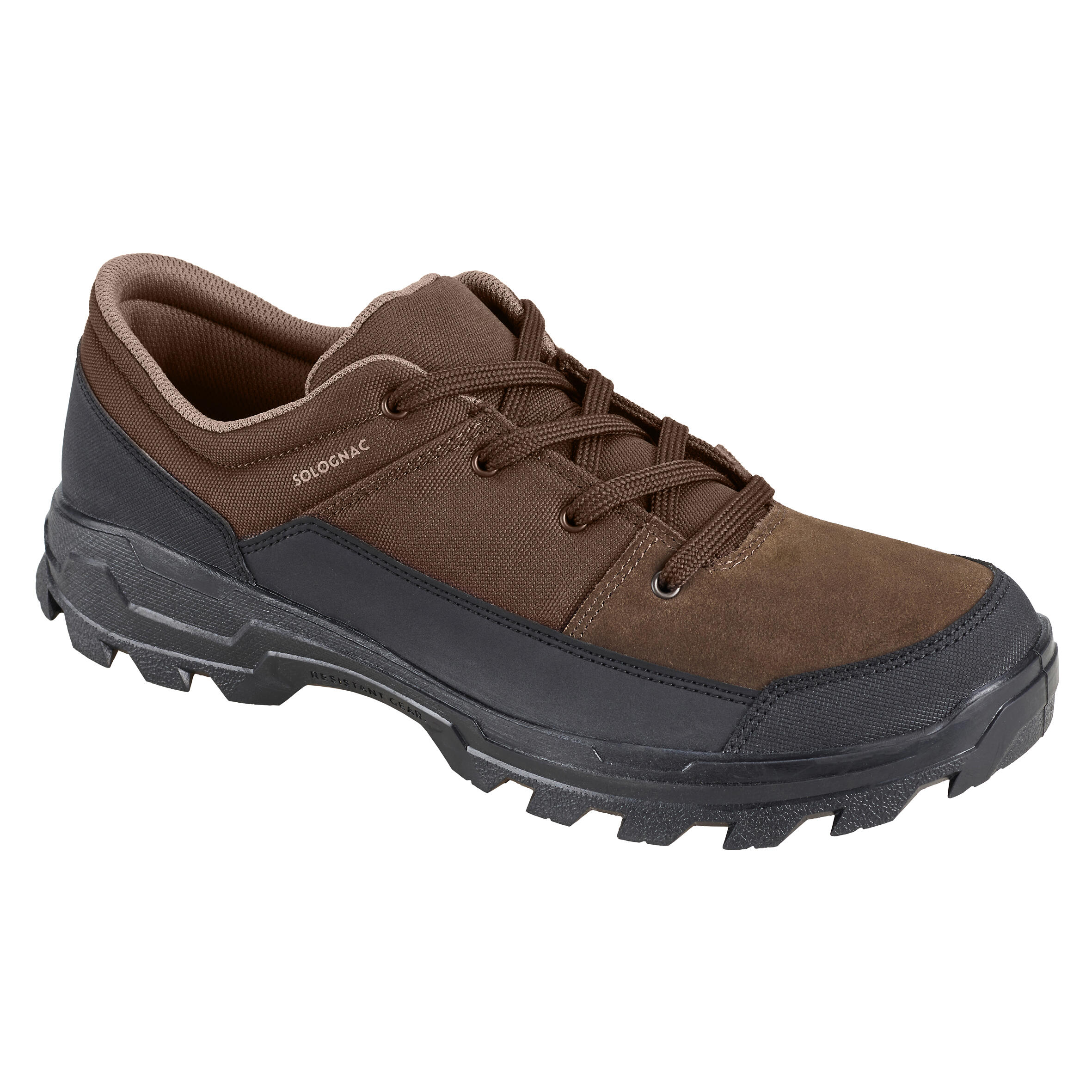 Breathable Hunting Shoes Crosshunt 100 brown low