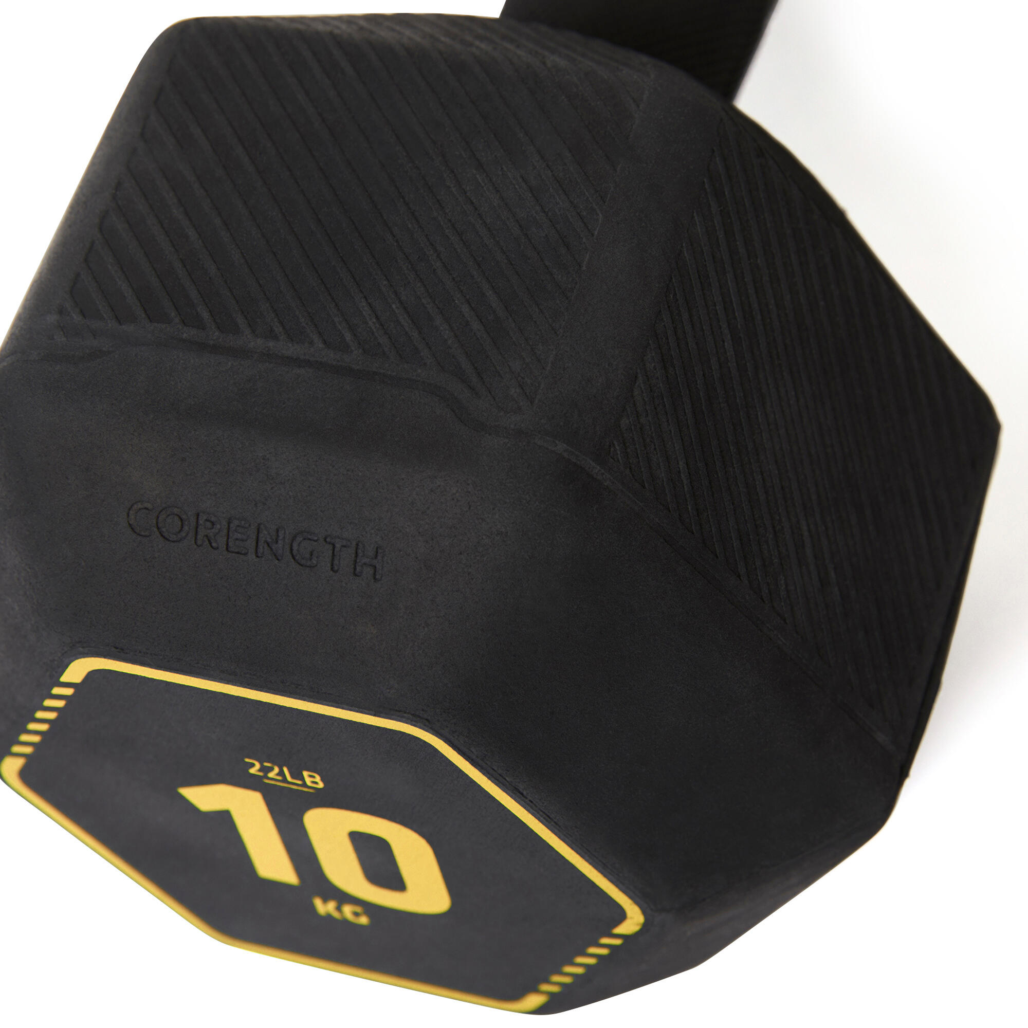 Cross Training and Weight Training Hex Dumbbell 10 kg - Black