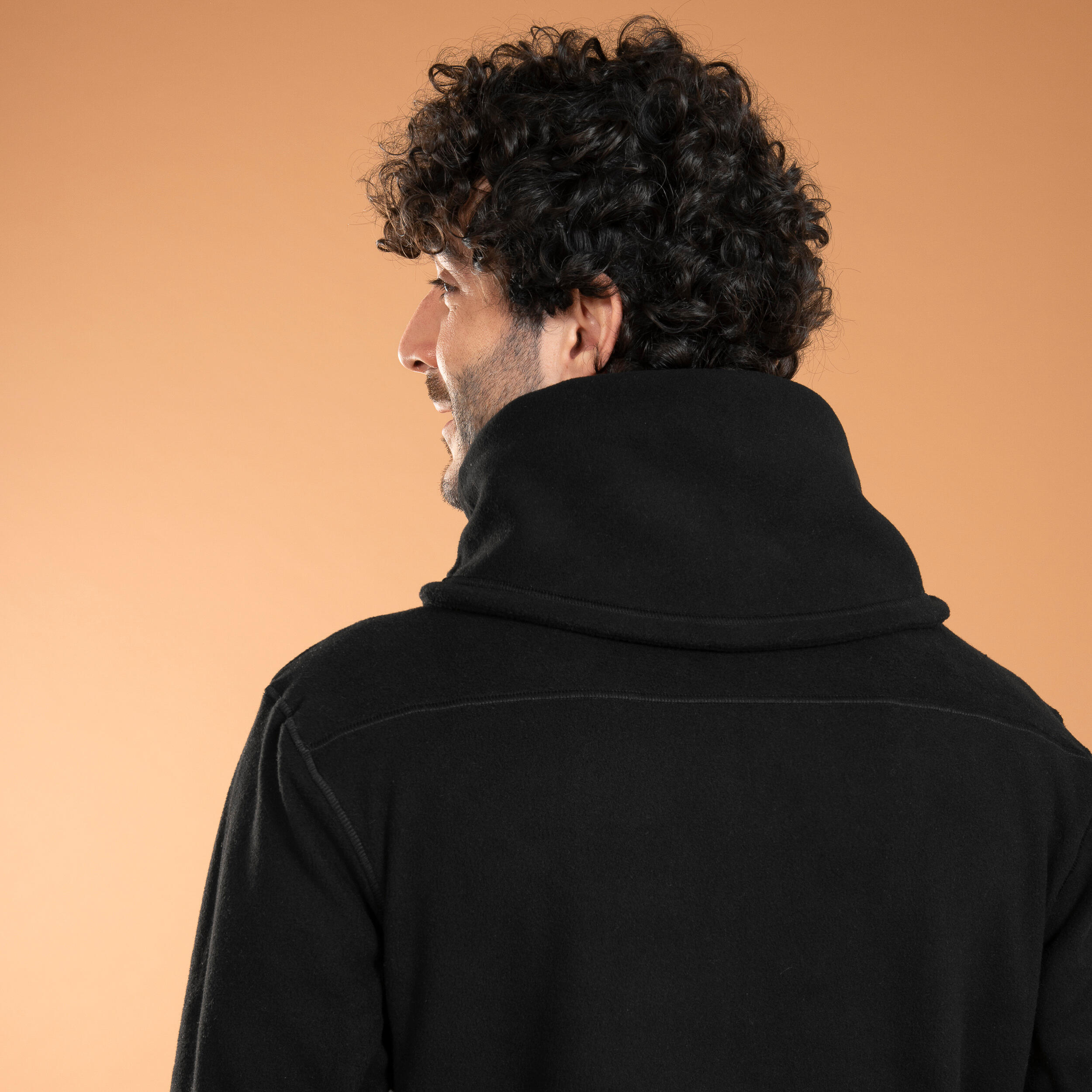 Men's Gentle Yoga Warm Sweatshirt - Mottled Black