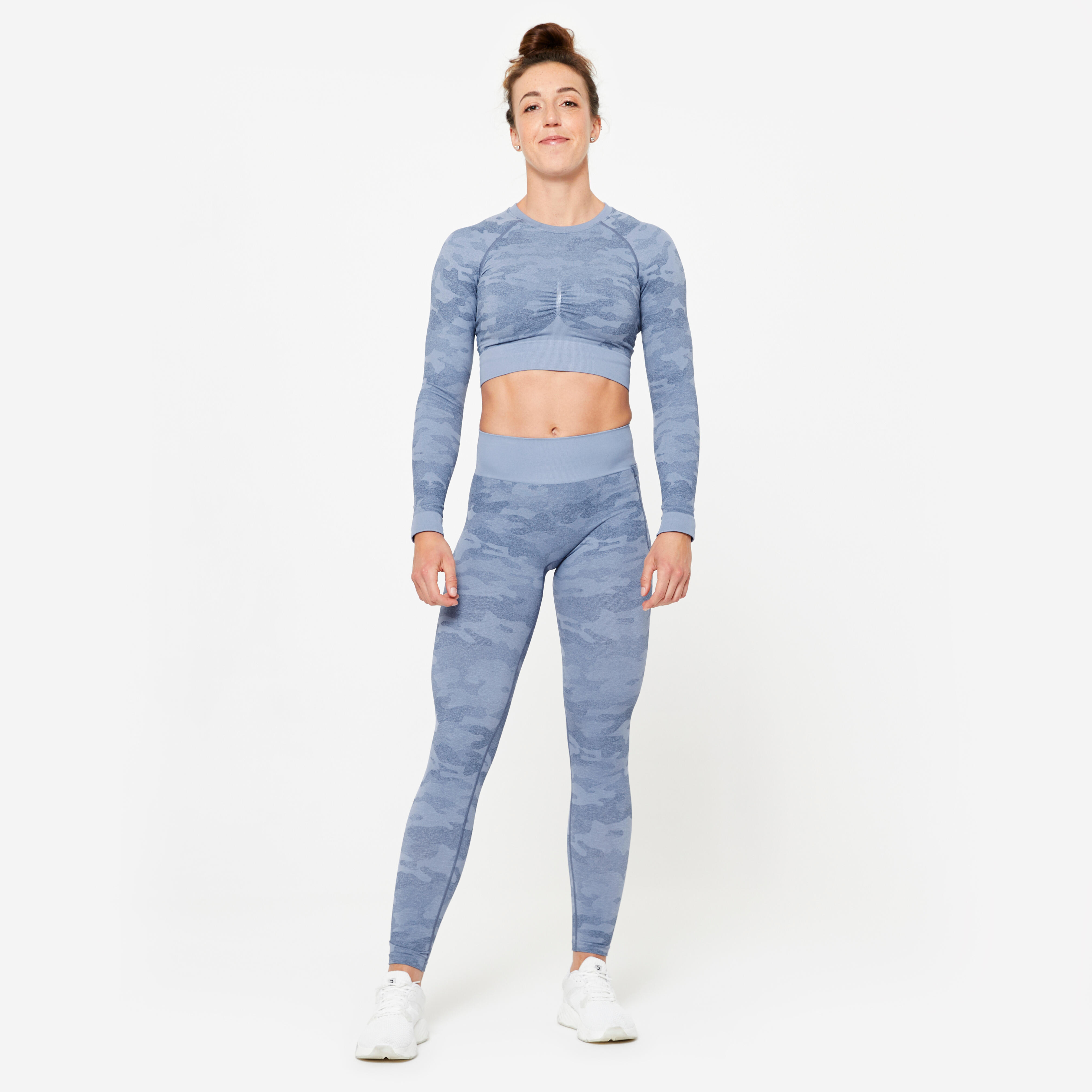Women's Seamless Leggings - Blue