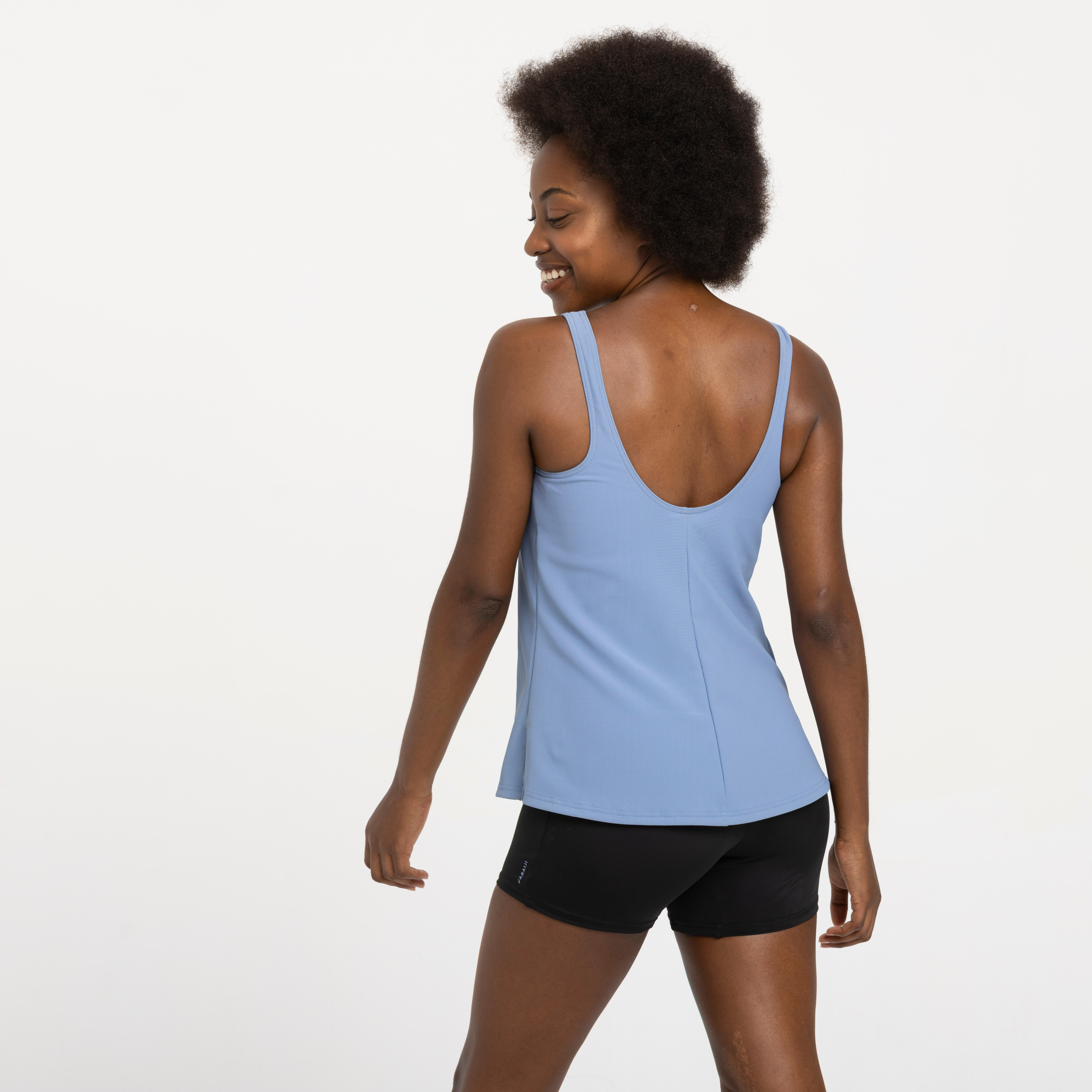 Women's one-piece swimsuit Tankini shorty Heva Tetia blue