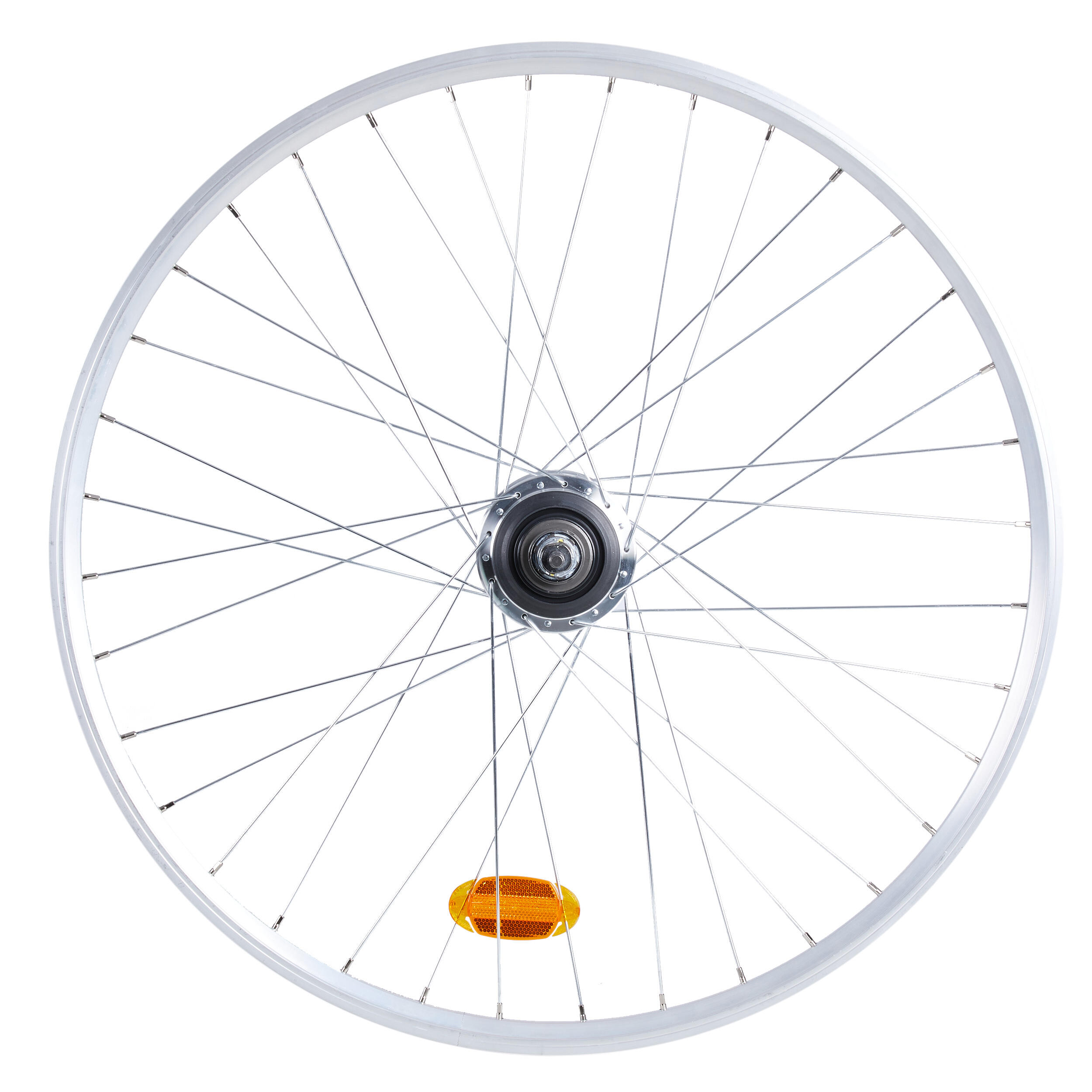 Double-Walled Rear Wheel Nexus 7 for Elops 540 City Bike - Silver