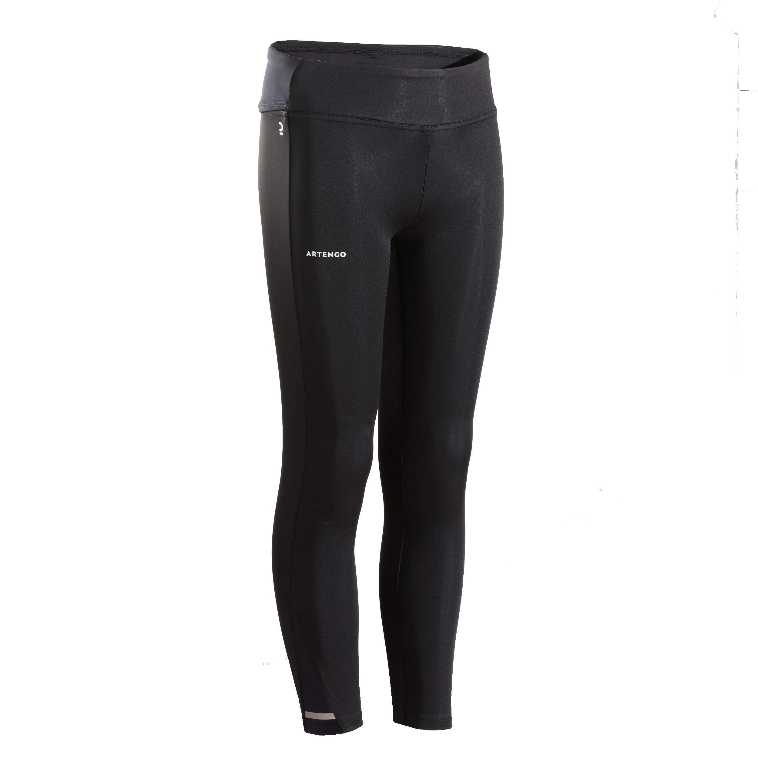 Girls' Tennis Leggings LEG500 - Black
