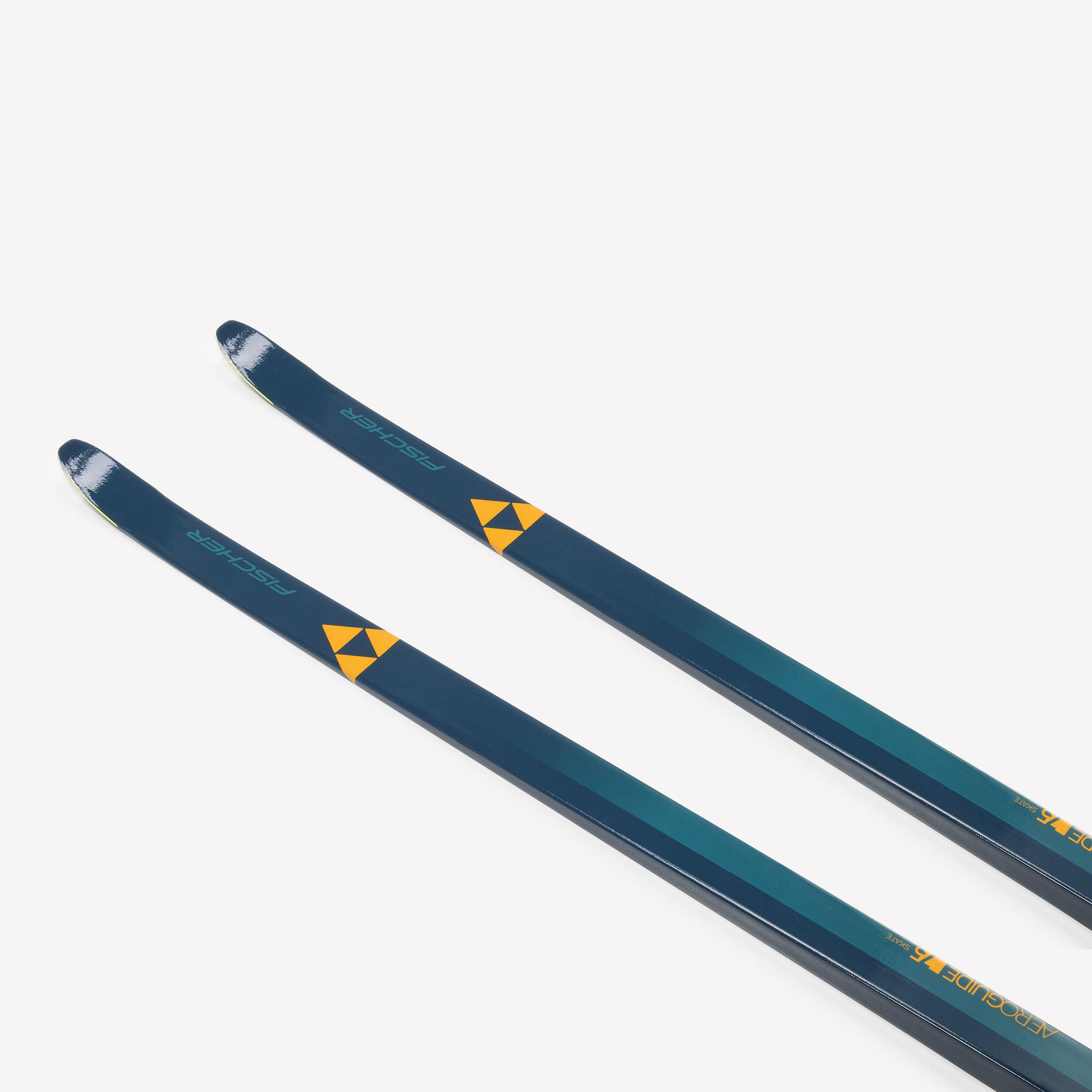 FISCHER AEROGUIDE 75 + Adult Cross-Country Skate Ski + Bindings