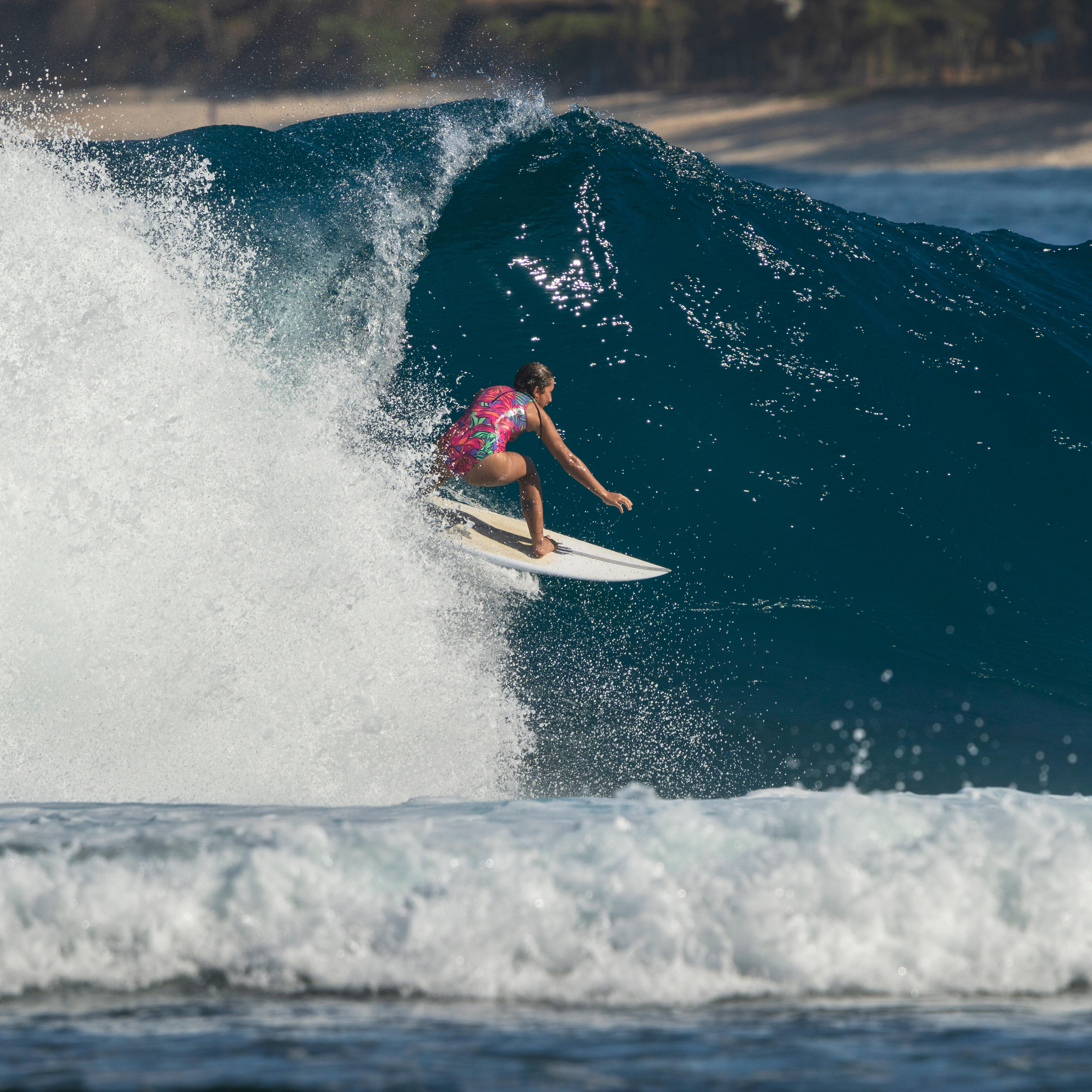 Women's one-piece swimsuit - Carla longi purple