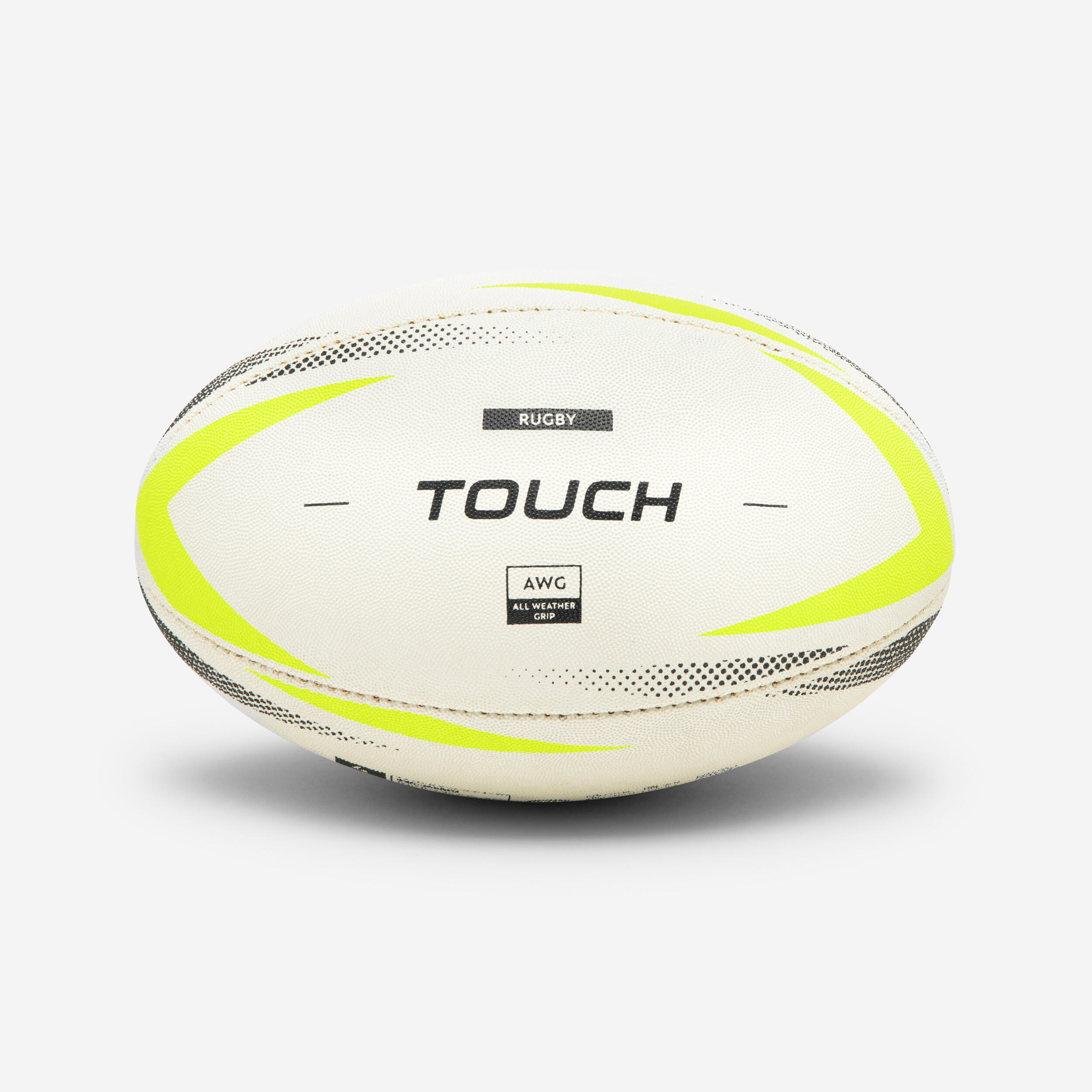 Rugby Ball R500 Touch Wet Grip Size 4 - White