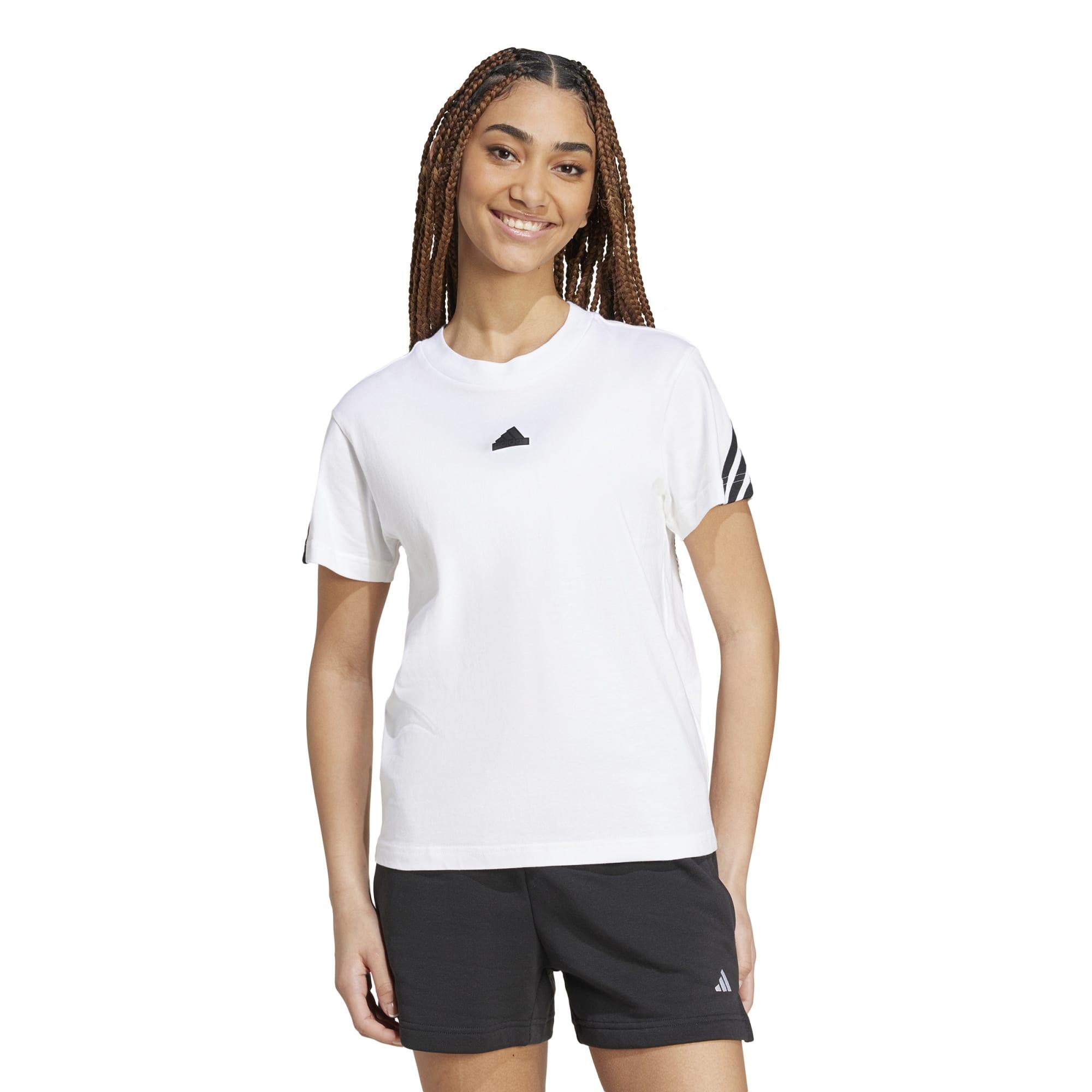 Women's 3 Stripe Printed T-Shirt - White
