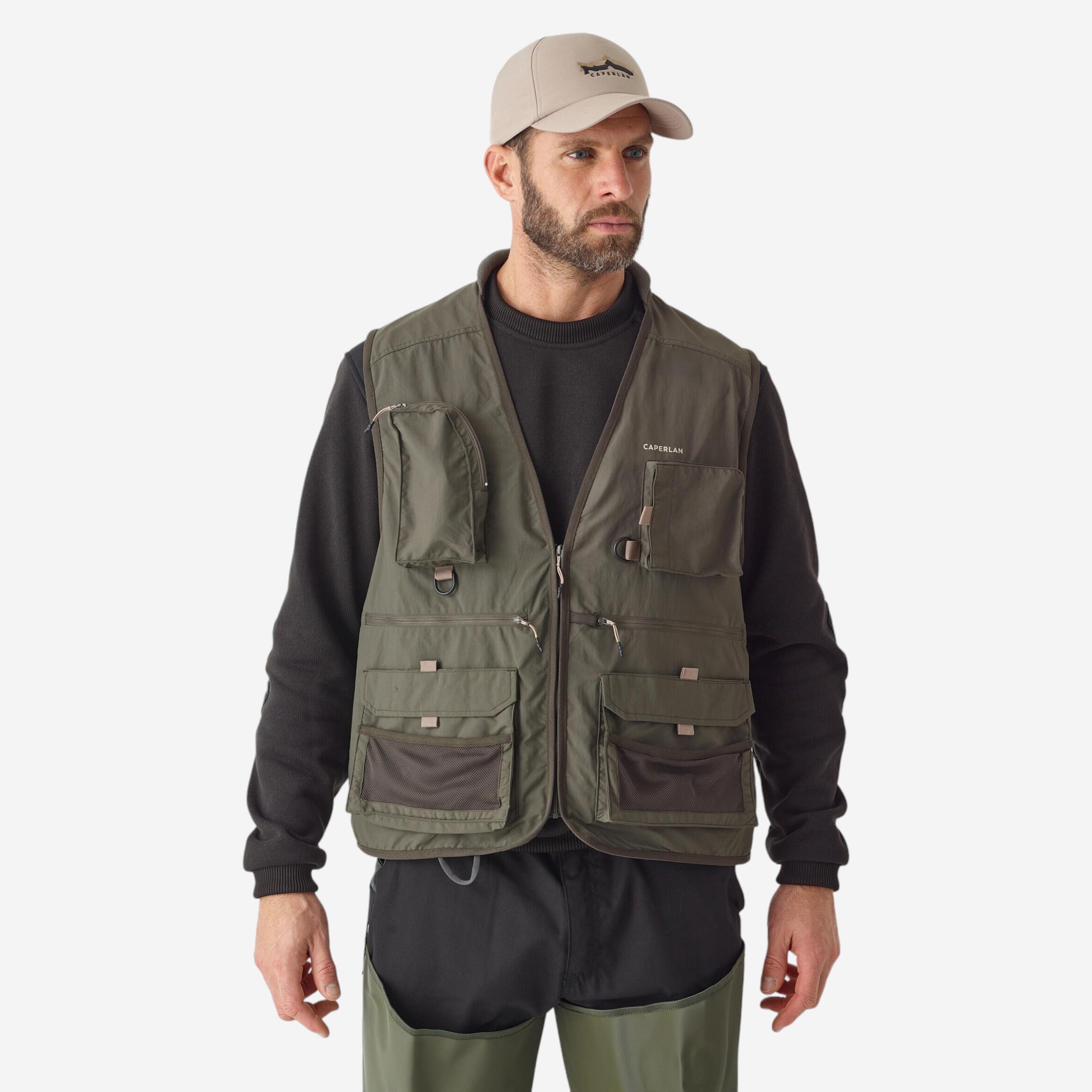 Fishing GILET 500 - Khaki