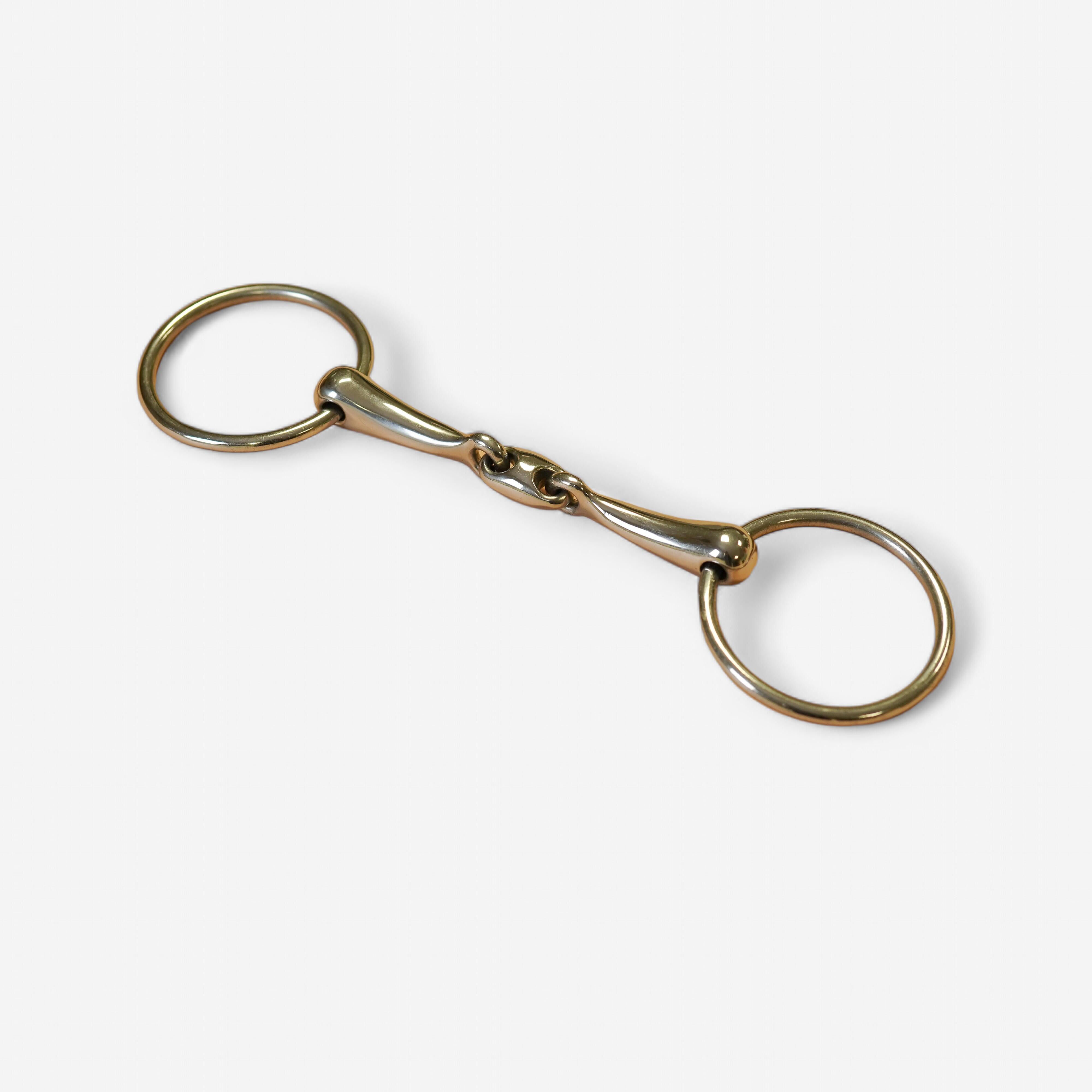 Double Jointed Ring Snaffle for Horse and Pony