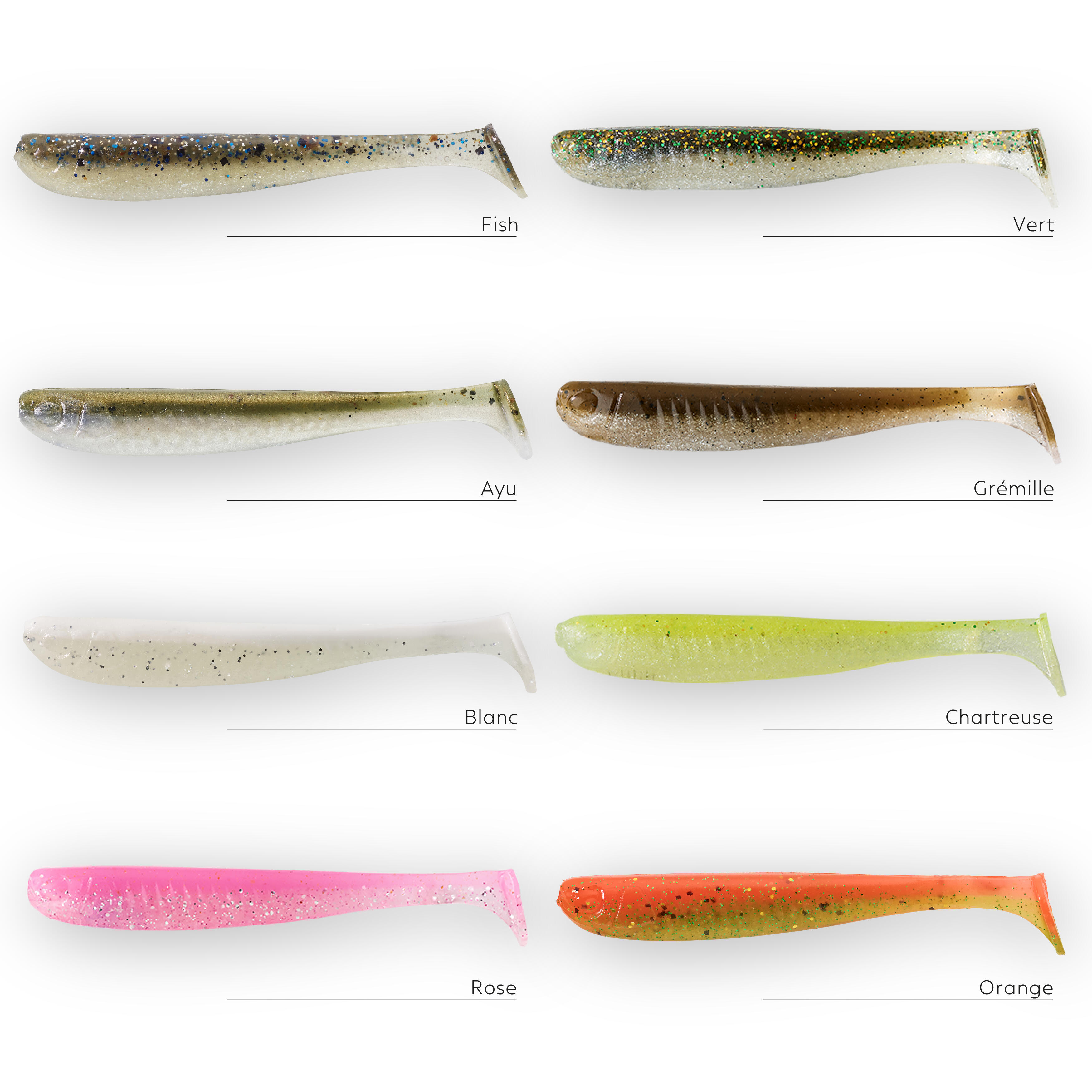 SOFT LURE SHAD WITH ATTRACTANT WXM YUBARI SHD 82 GREEN
