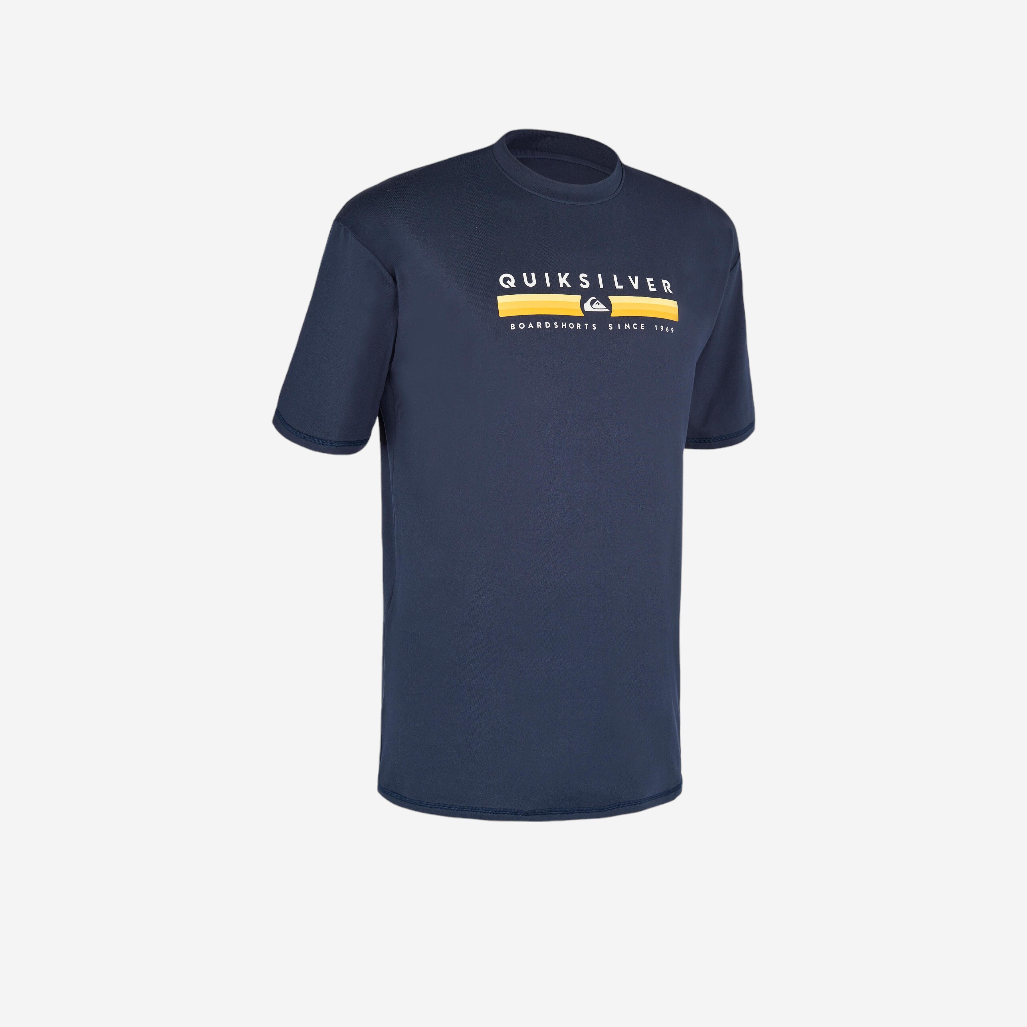 Men's short sleeve UV-protection T-shirt - Statement navy blue