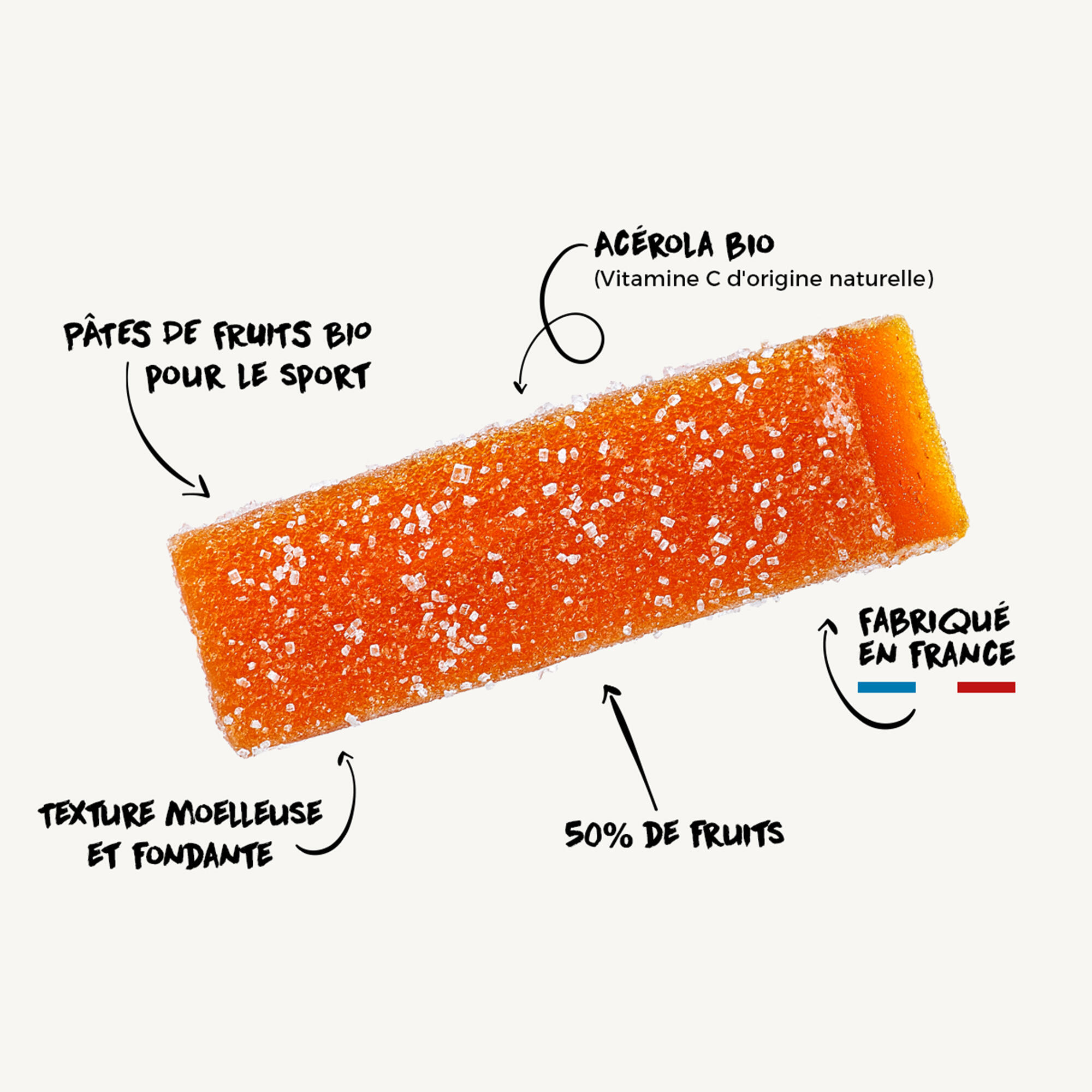 Fruit Jelly Overstims 4x25g - Bio apricot