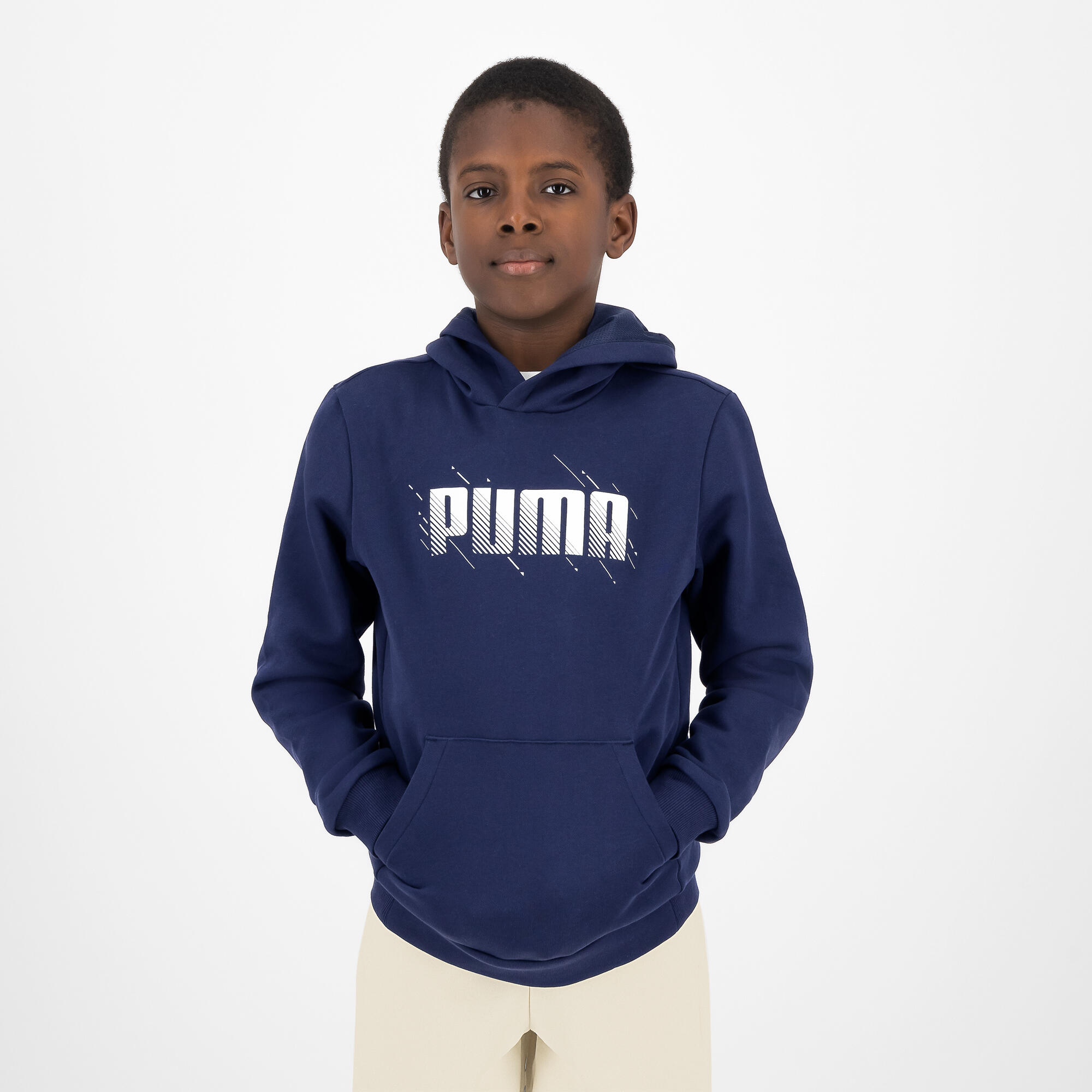Kids' Hoodie - Navy Print
