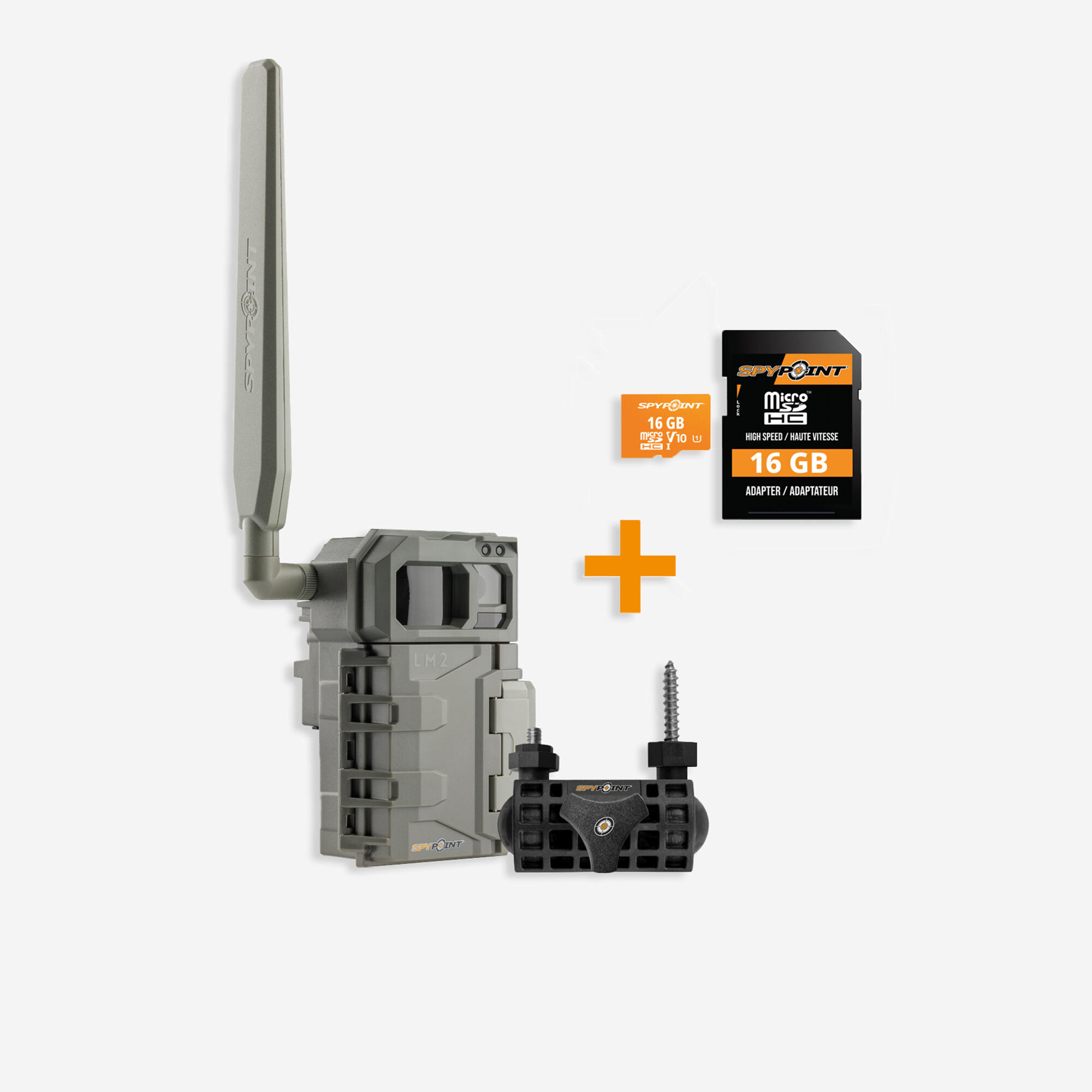 CELLULAR TRAIL CAMERA SPYPOINT LM2 BUNDLE