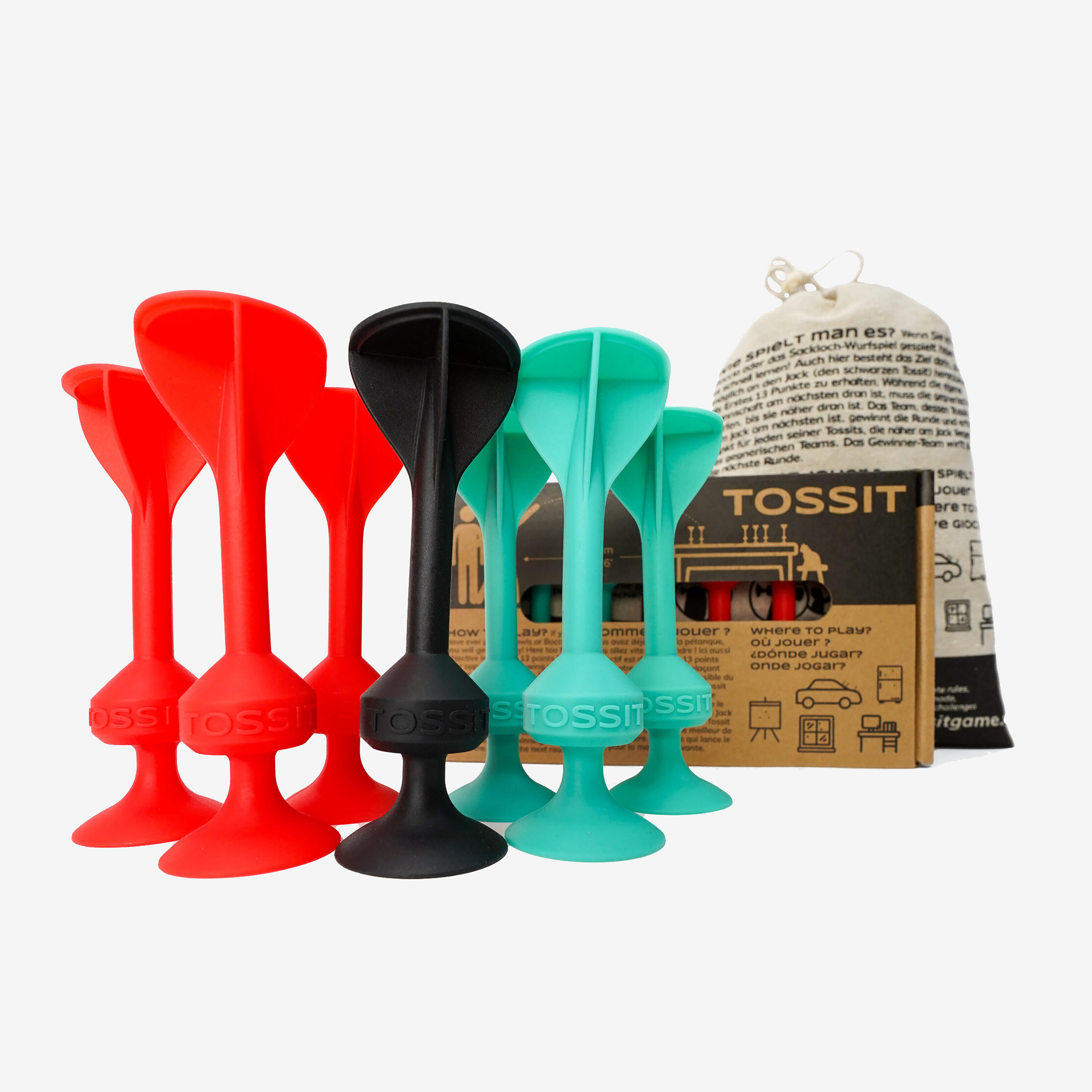 Original Tossit Game - Cyan Red