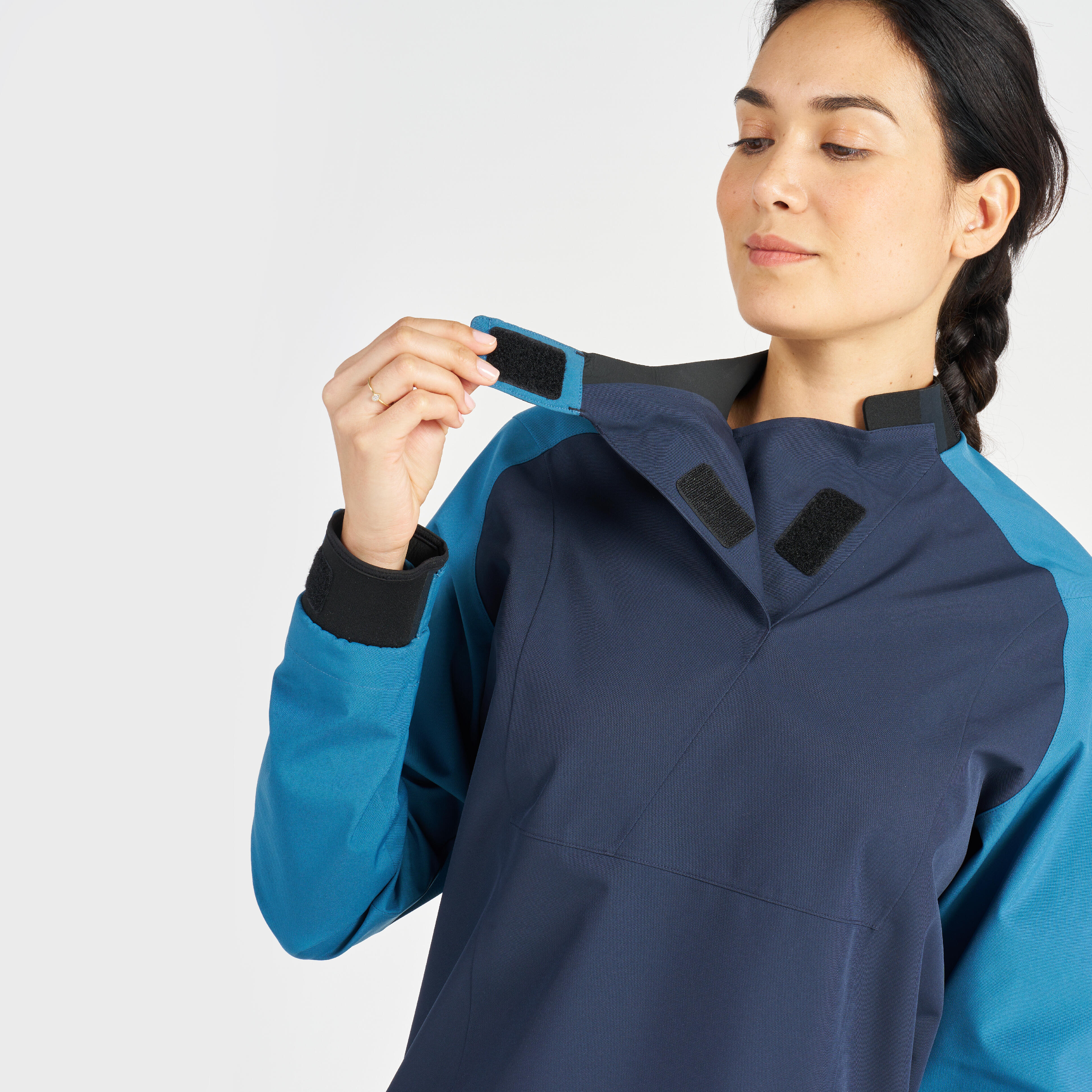 Women's Sailing Windproof Jacket - 500 BLUE