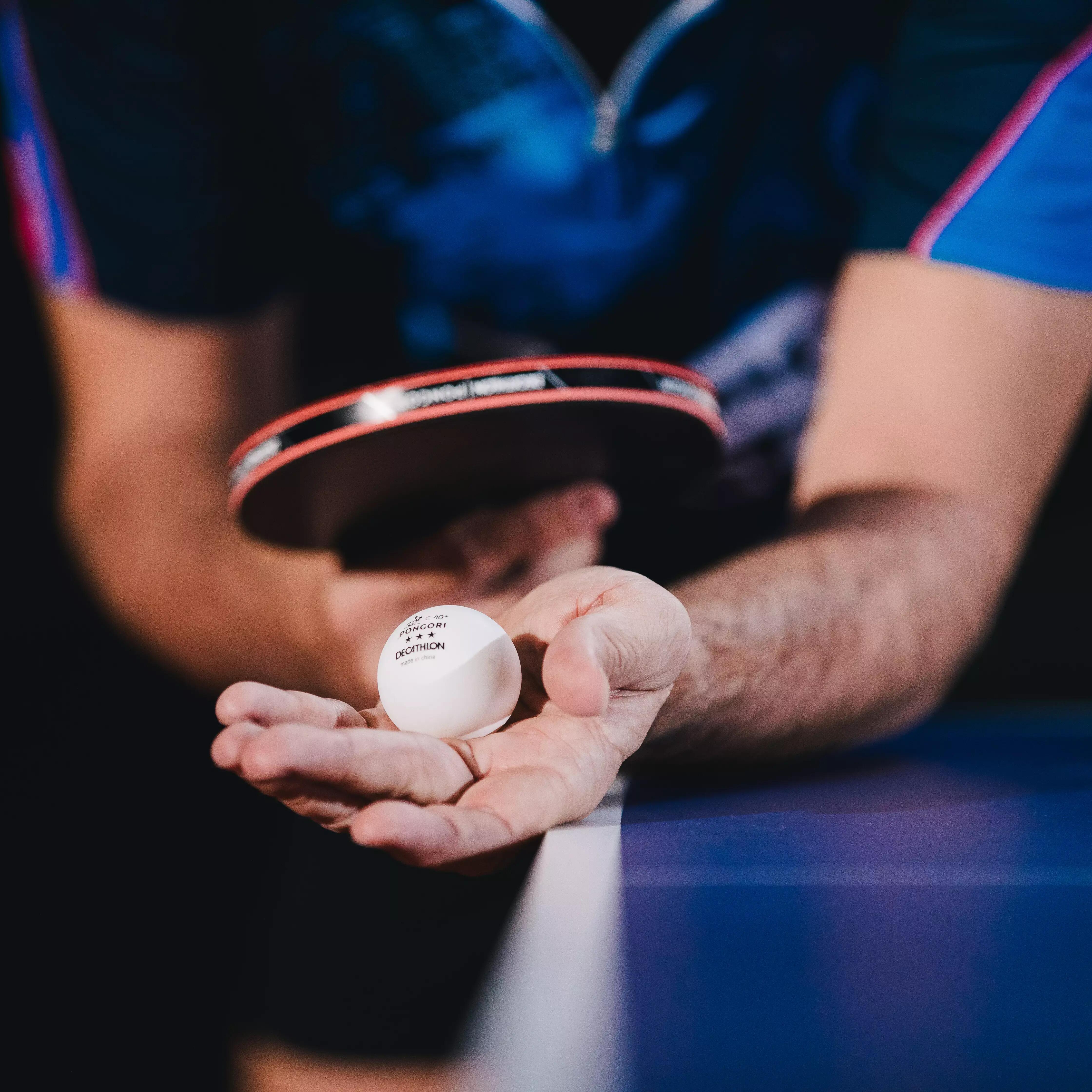 Table Tennis Balls TTB 900 40+ 3* C ITTF x 72 - White