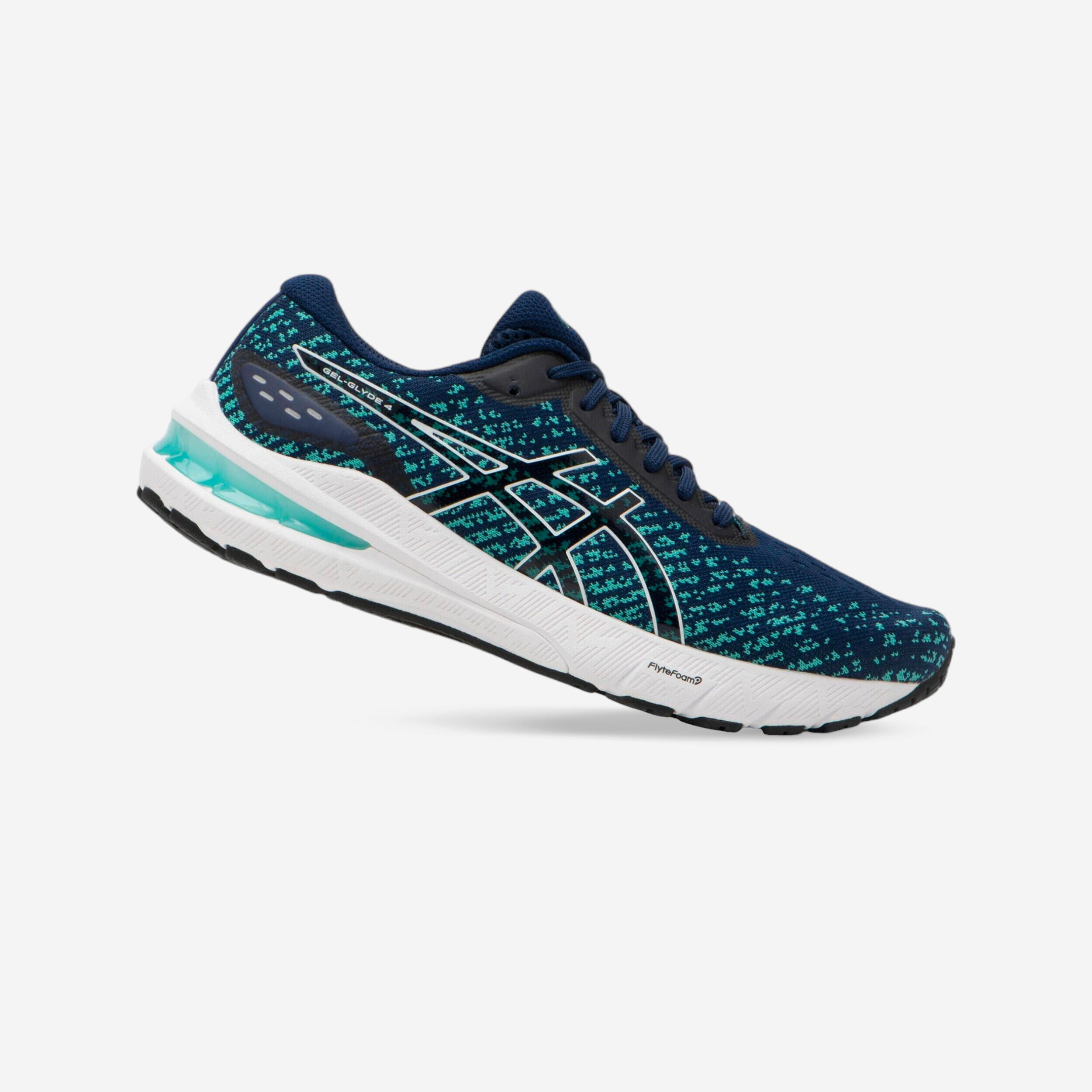 WOMEN'S ASICS GEL-CLYDE 4 RUNNING SHOES - BLUE WHITE