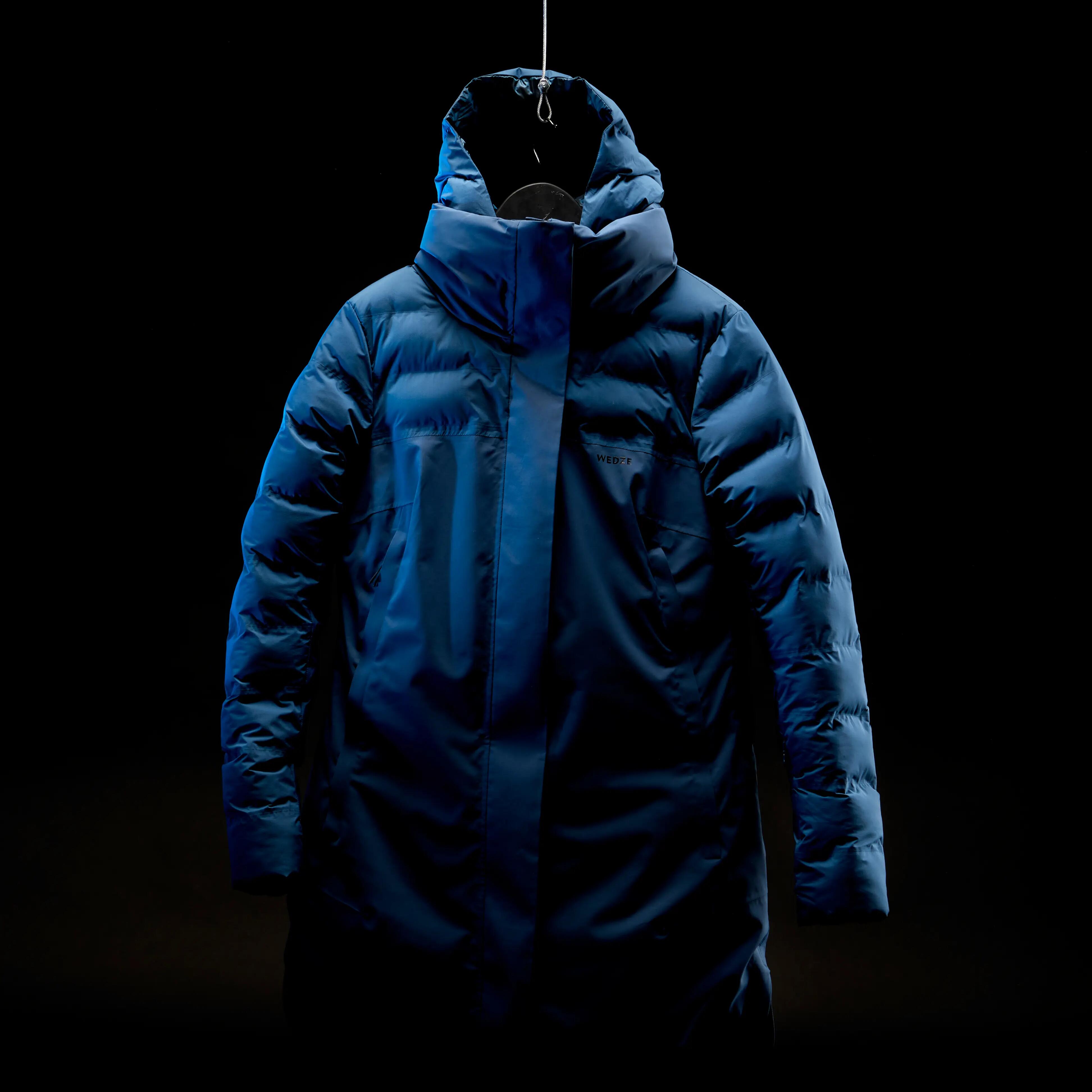 Women's Warm Mid-length Ski Jacket 500 - Blue